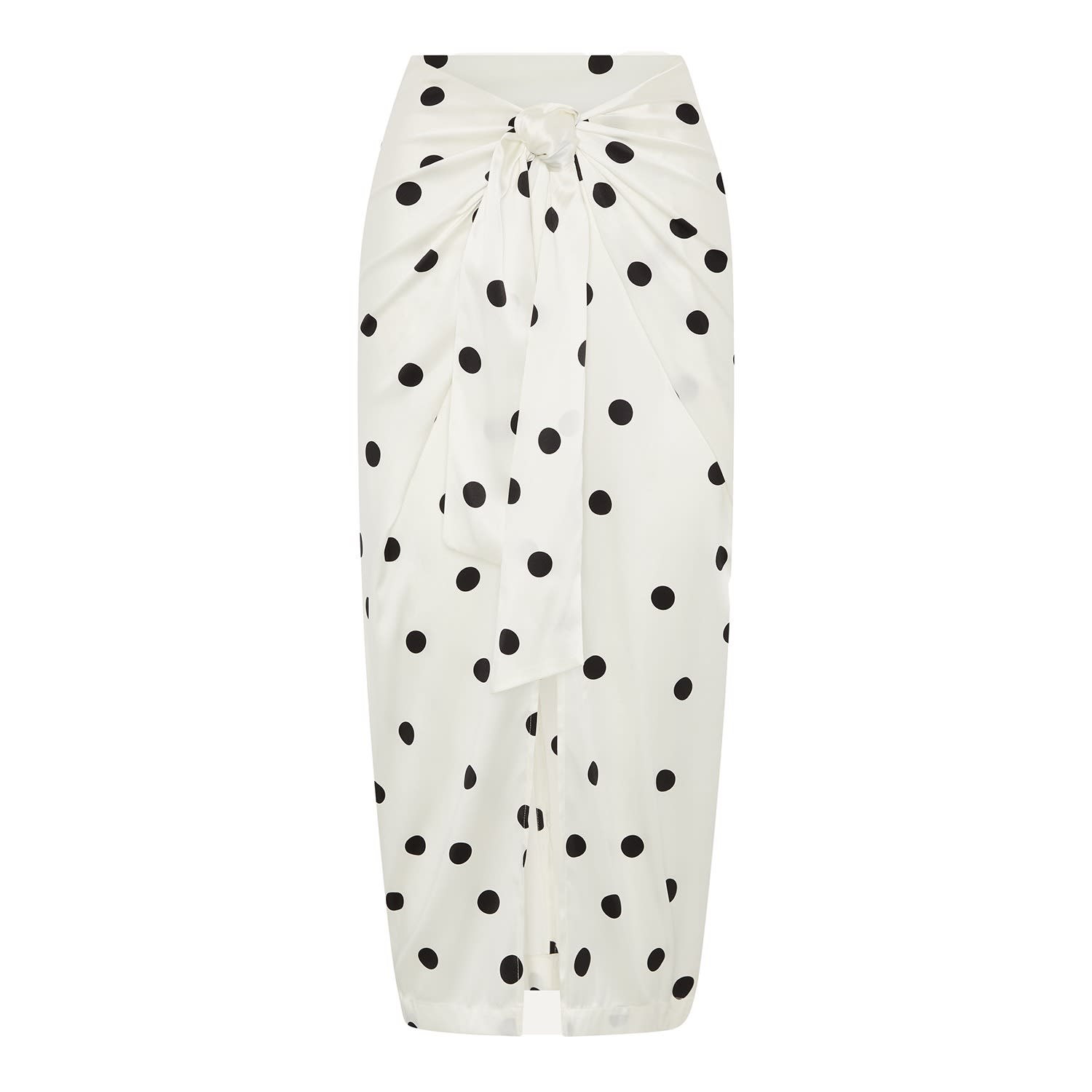 スカート [YEGG] Dot layered wrap skirt - White MADE】Dot layered wrap skirt - YEGG | 60% - Asian Fashion