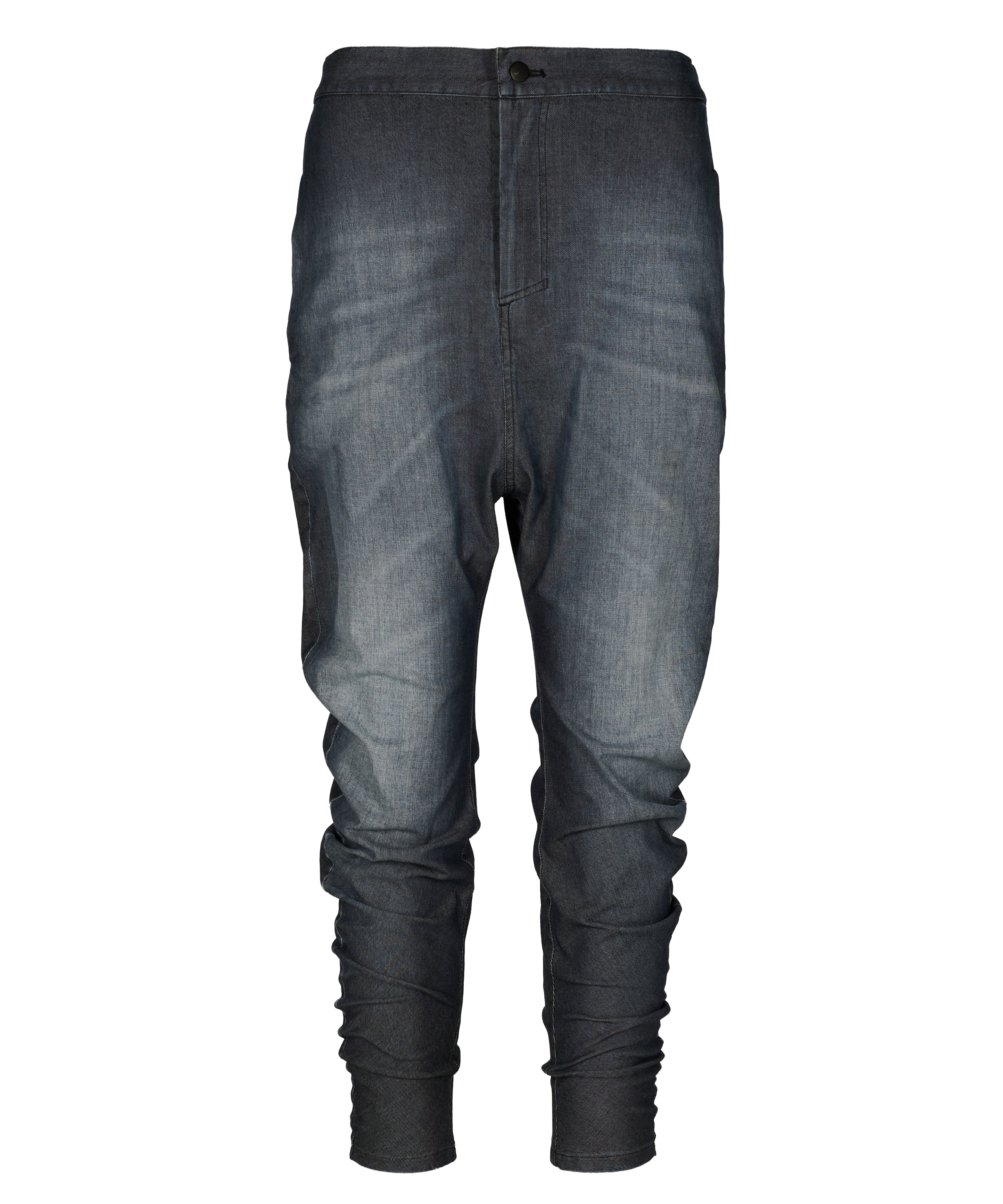 Tessitura Men's Grey Twisted Jeans In Gray