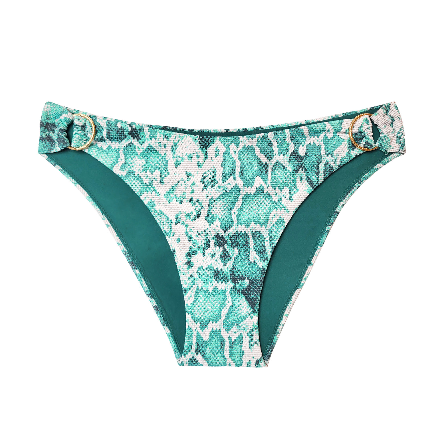 Women’s Green / White Amante Nay Bikini Bottom Turquoise Medium Ã”salÃ©