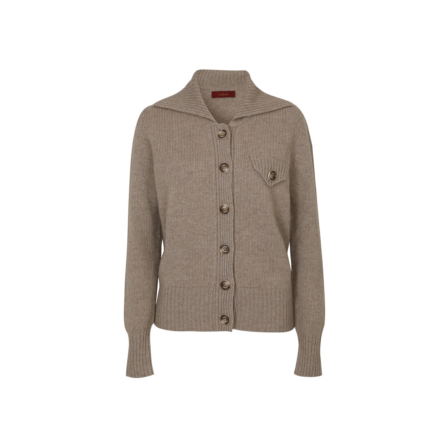 Women’s Neutrals Cashmere Open Cardigan - Beige Small Callaite