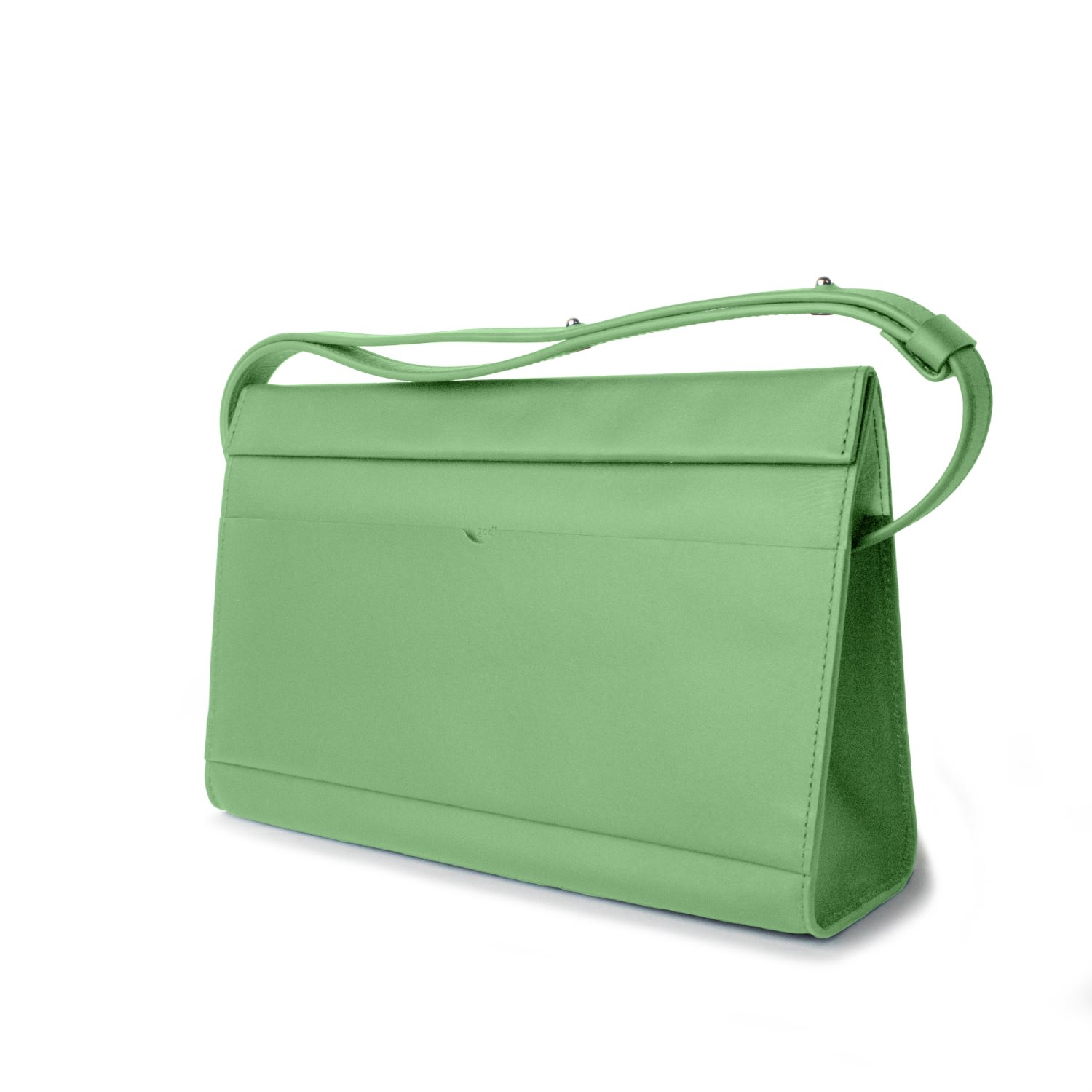Godi. Women's The Christy Handmade Adjustable Shoulder Bag - Sea Green In Green