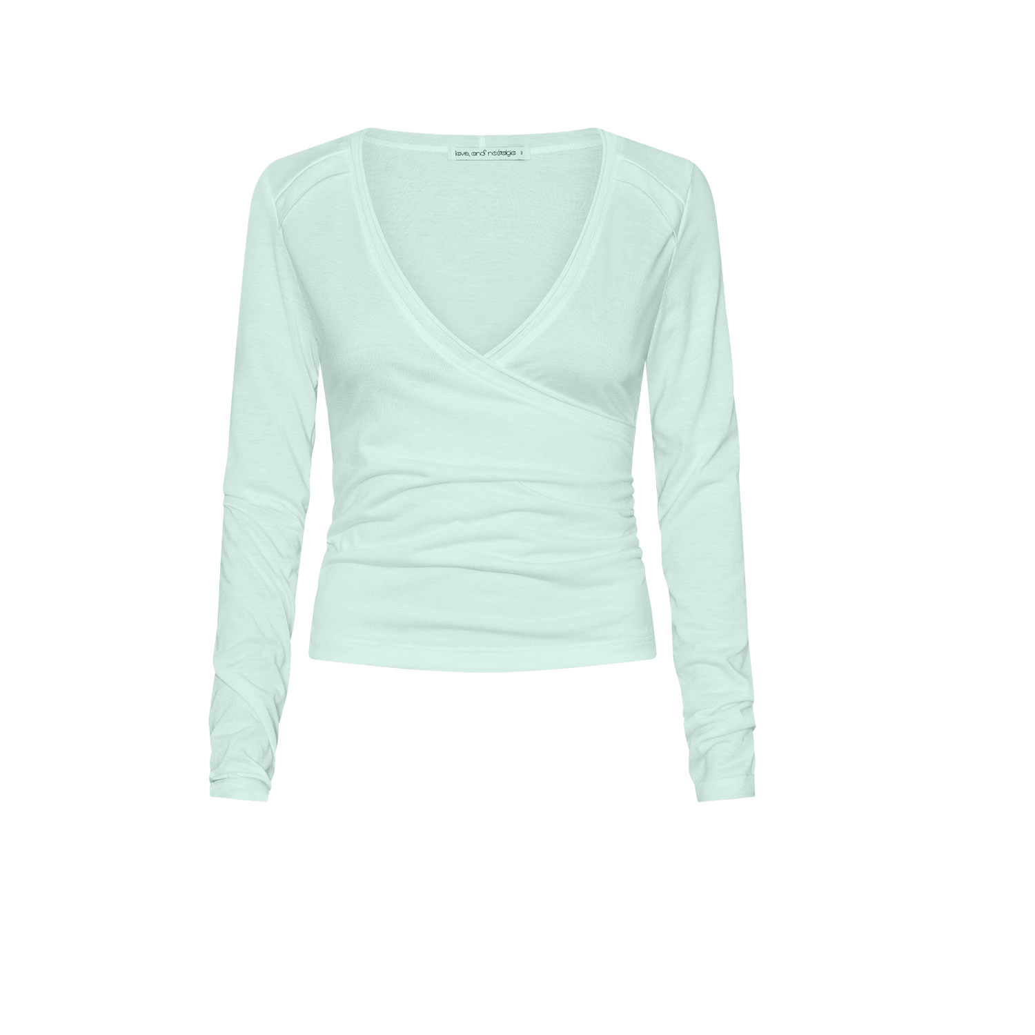 Love And Nostalgia Women's No Biggie Long Sleeve Top -  Spearmint Green