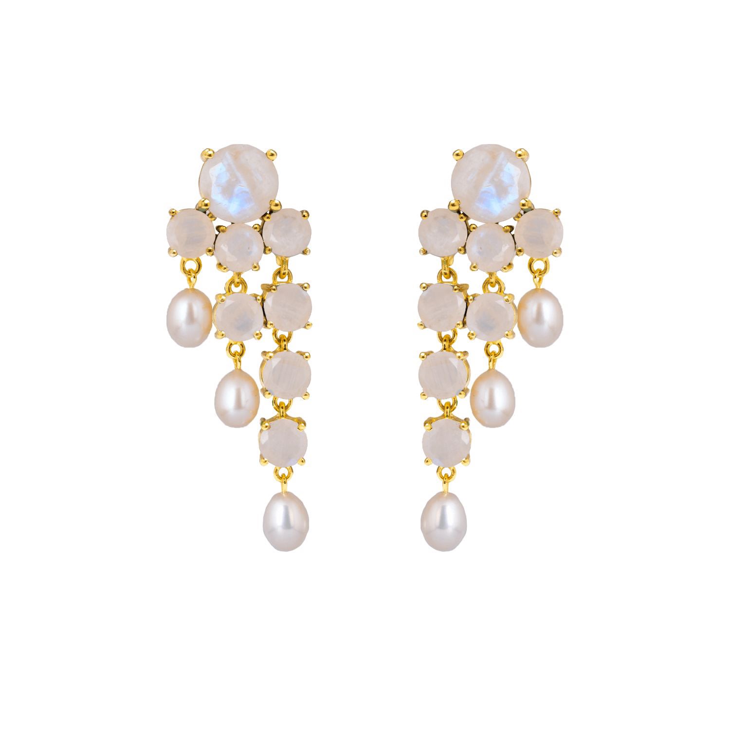 Lavani Jewels Women's White Adoration Pearl Earrings – Bridal Edition In Burgundy