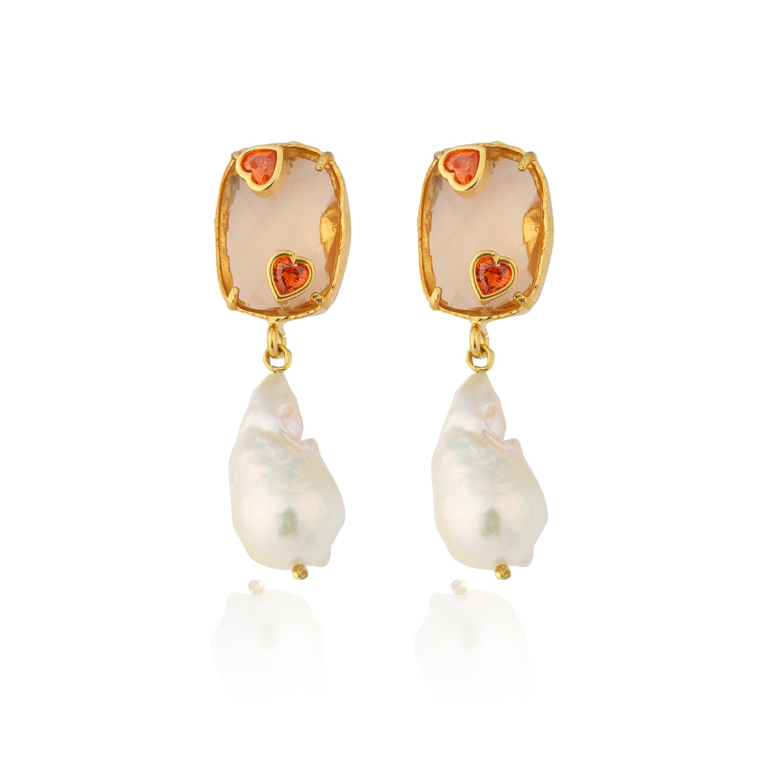 Women’s Yellow / Orange Antheia Earrings - Yellow & Orange Maison Soula