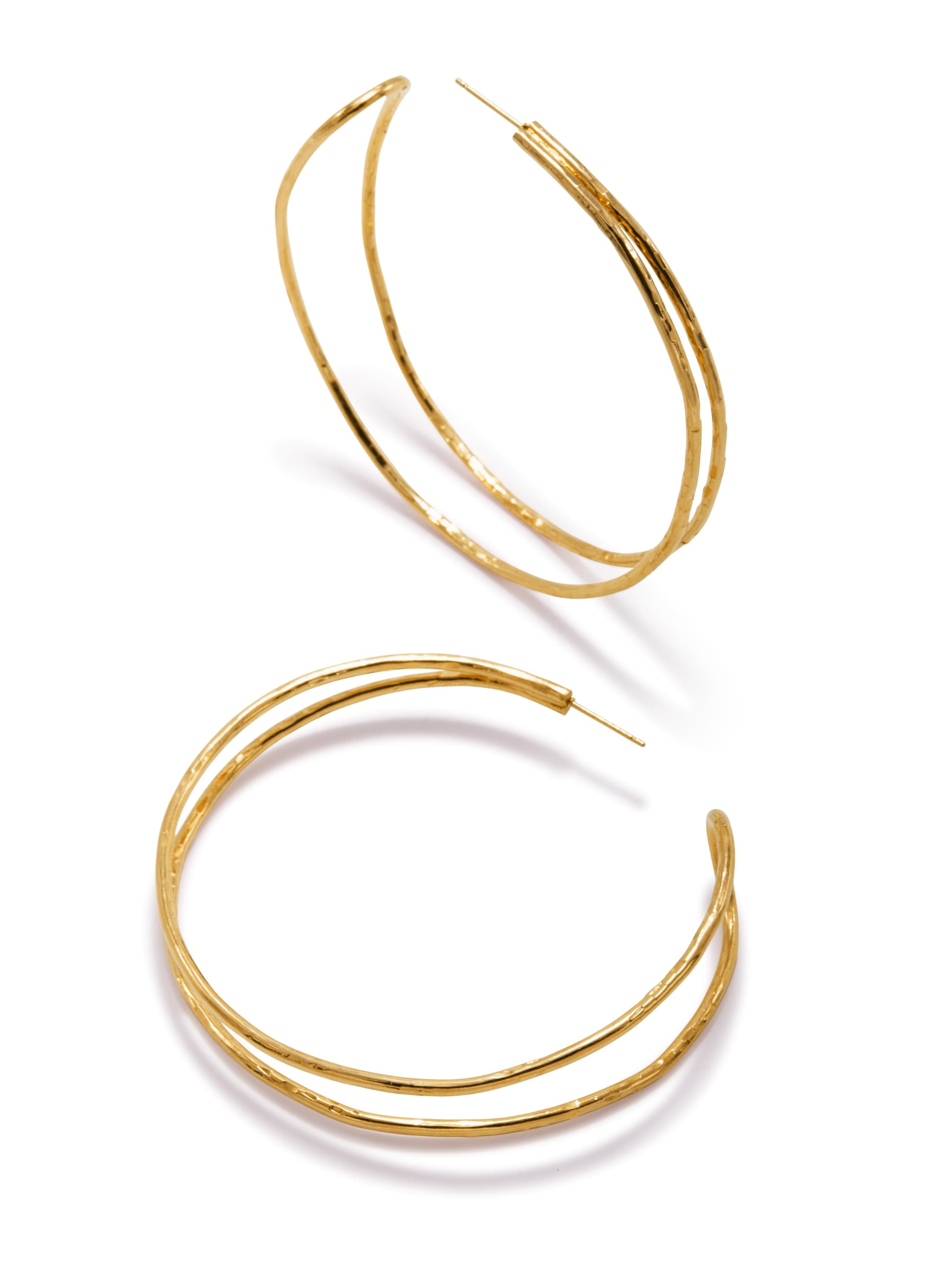 Jaredjamin Women's Gold Mimi Hoop Post Earrings