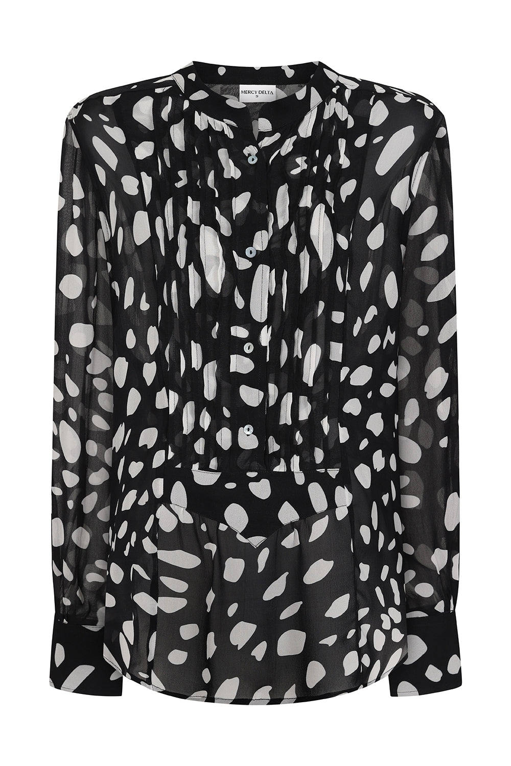 Mercy Delta Women's Black / White Rufford Shirt Cosmopolitan Mono In Black/white