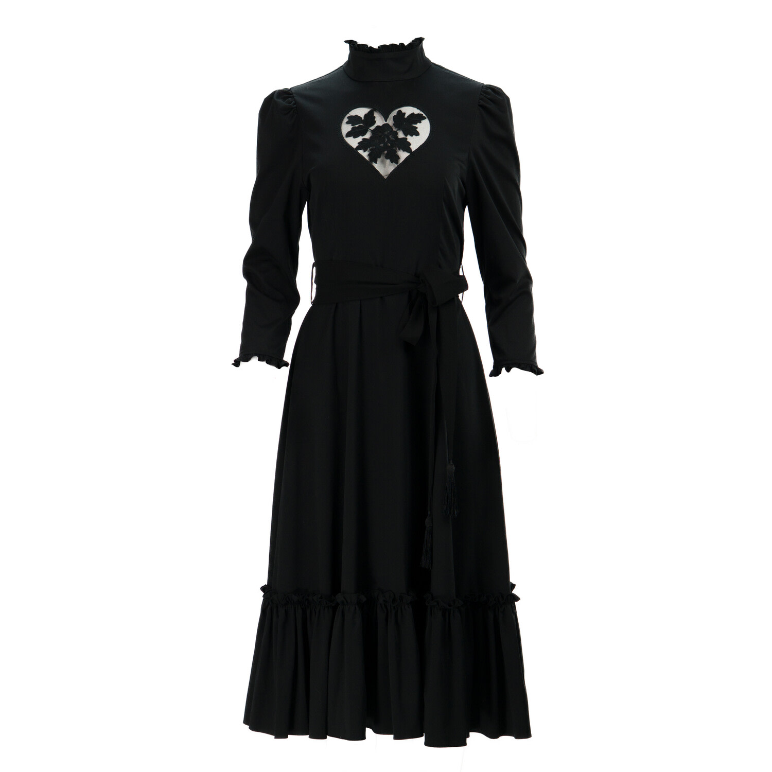 Kristinit Women's Black Heart "sirsna" Dress In Black