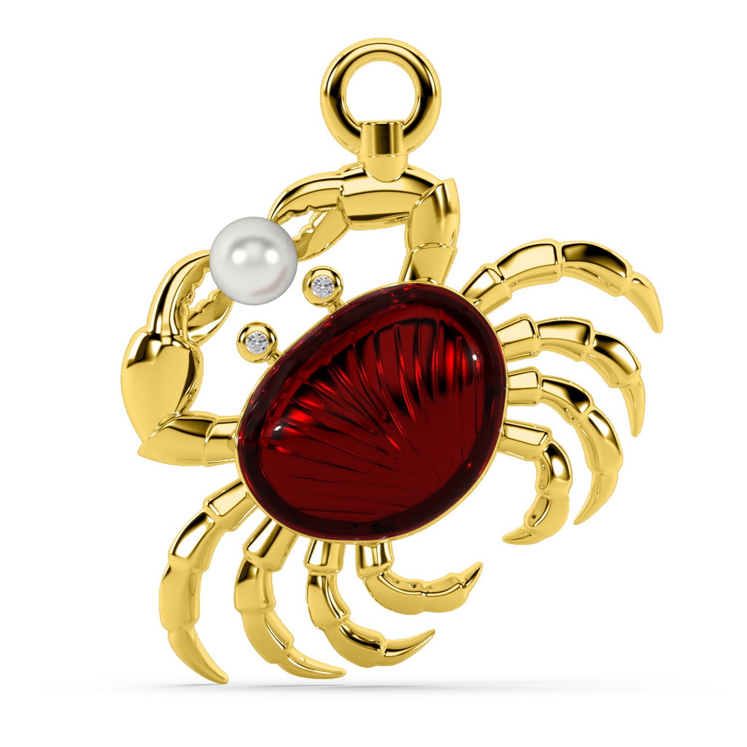 Women’s The Crab’s Treasure Charm - Gold Oni Fine Jewelry