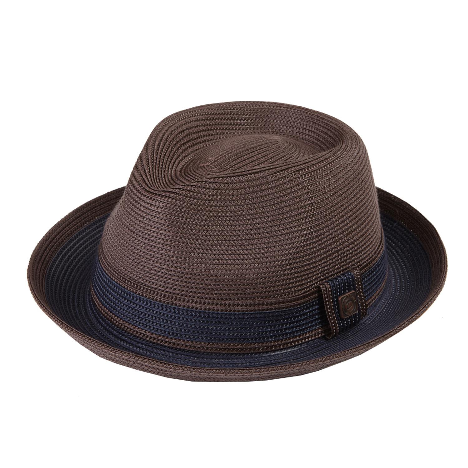 Dasmarca Hats Men's Brown Dasmarca Raynor Summer Two Tone Crushable Hat - Coffee In Brown