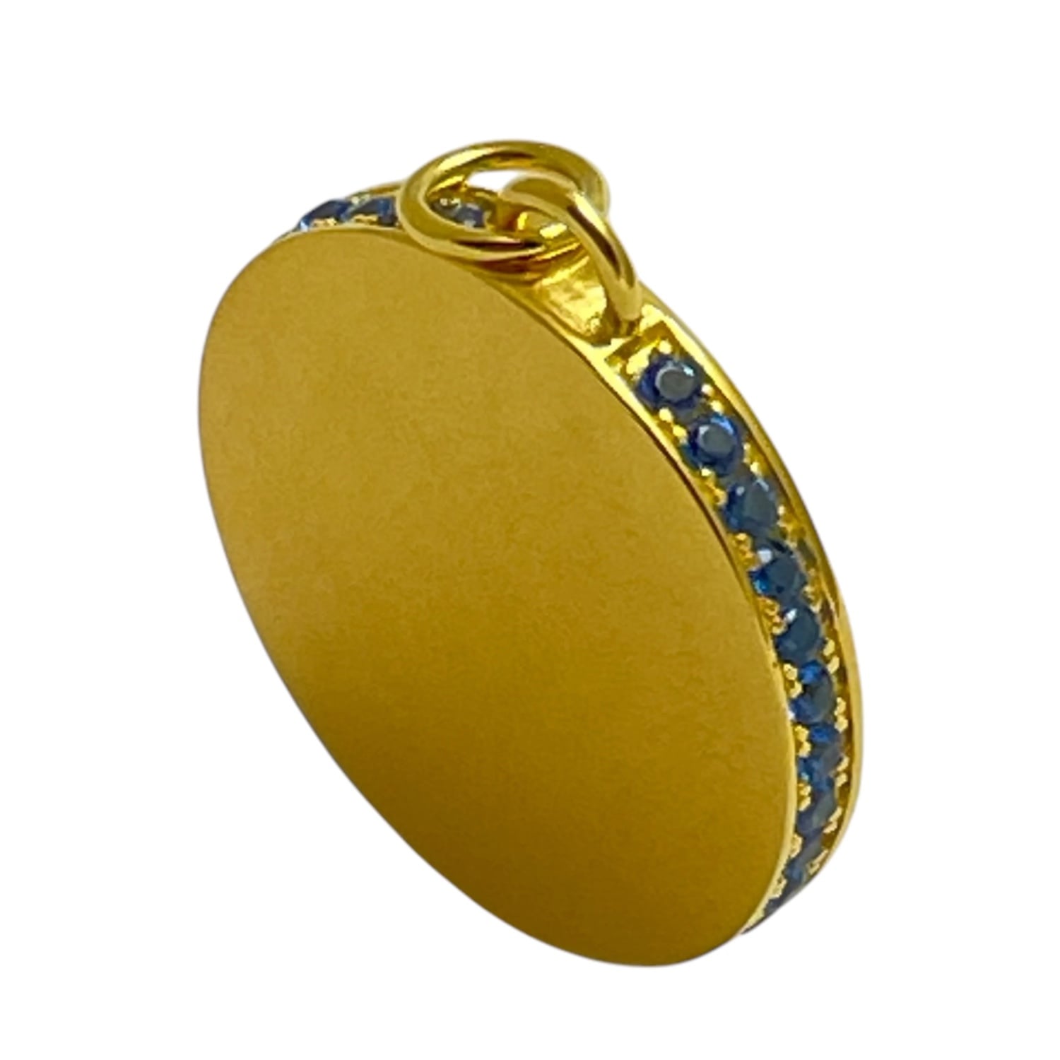 Dorota Lasak Women's Gold / Blue Sweet Blood Blue Crystal Gold Vermeil Charm