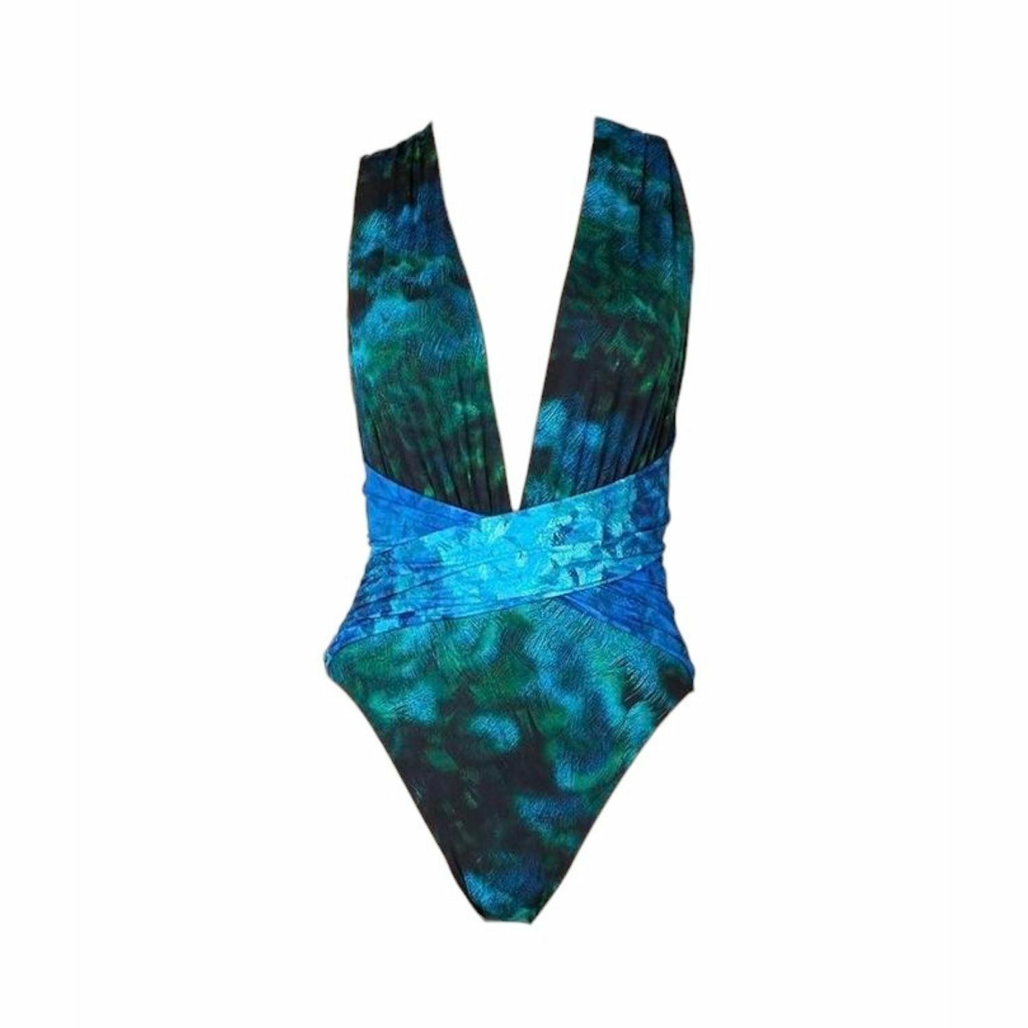 Room 24 Women's Blue Rachel One Piece Ocean Mix In Blue