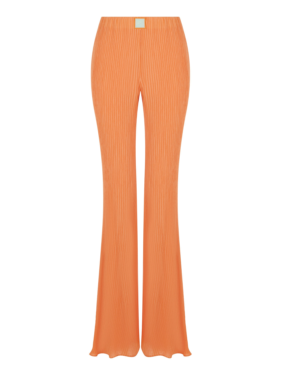 Shop Nocturne Women's Yellow / Orange Orange High-waisted Flare Pants In Yellow/orange