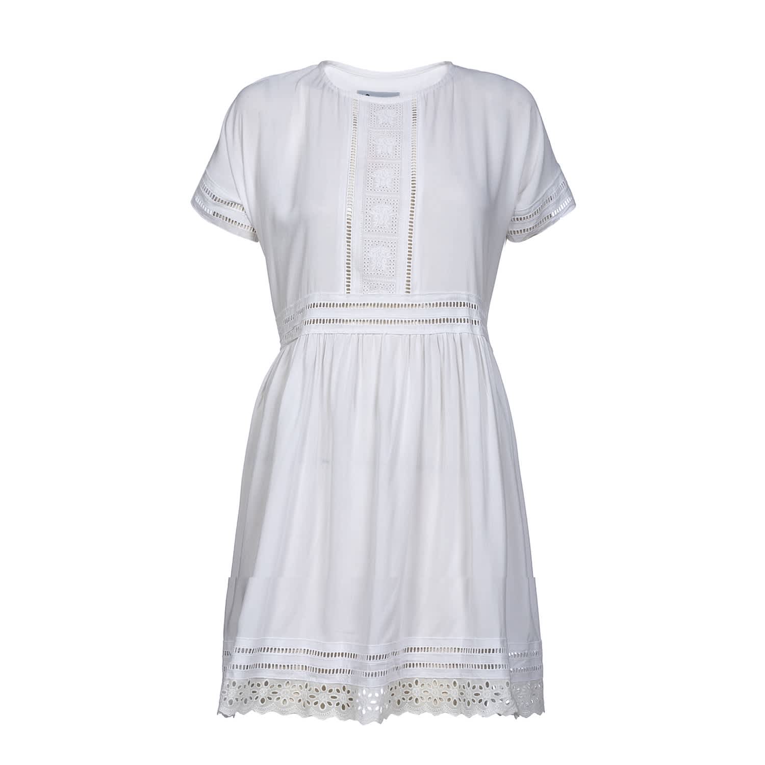 white eyelet summer dress
