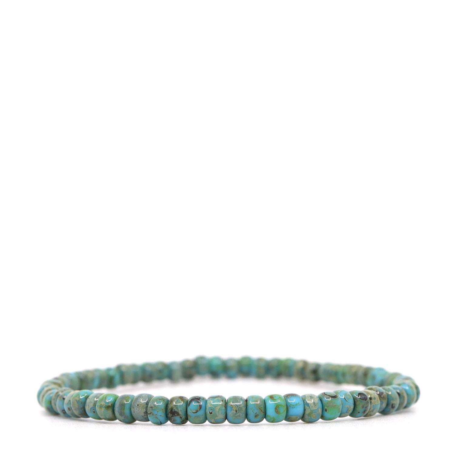 Shar Oke Men's Green Turquoise, Beige & Brown Picasso