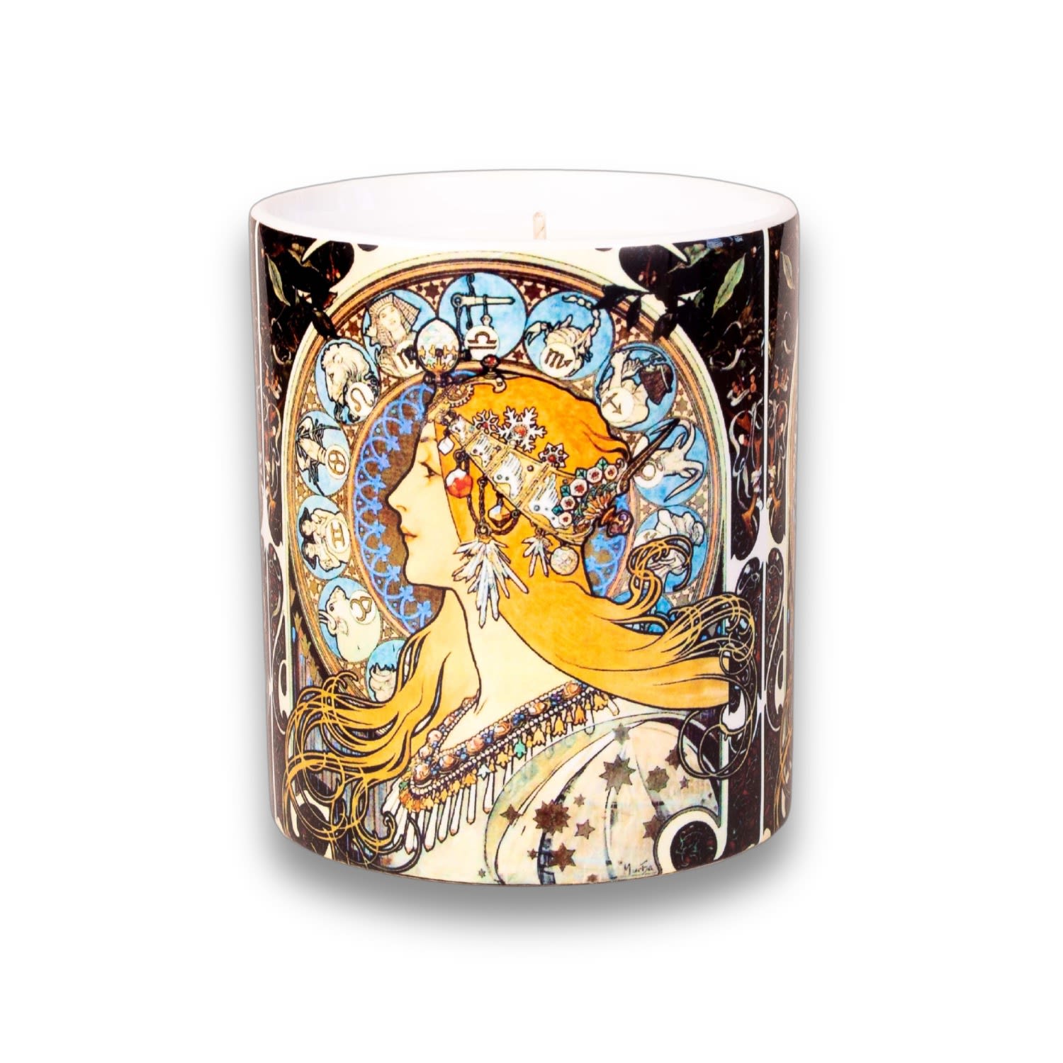 Yellow / Orange / Brown Zodiac By Mucha Soy Candle - Zeytin Fragrance One Size Inkrypt London