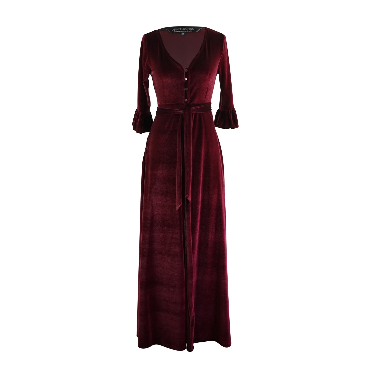 Women’s Oxblood Dressing Gown Extra Small Jennafer Grace