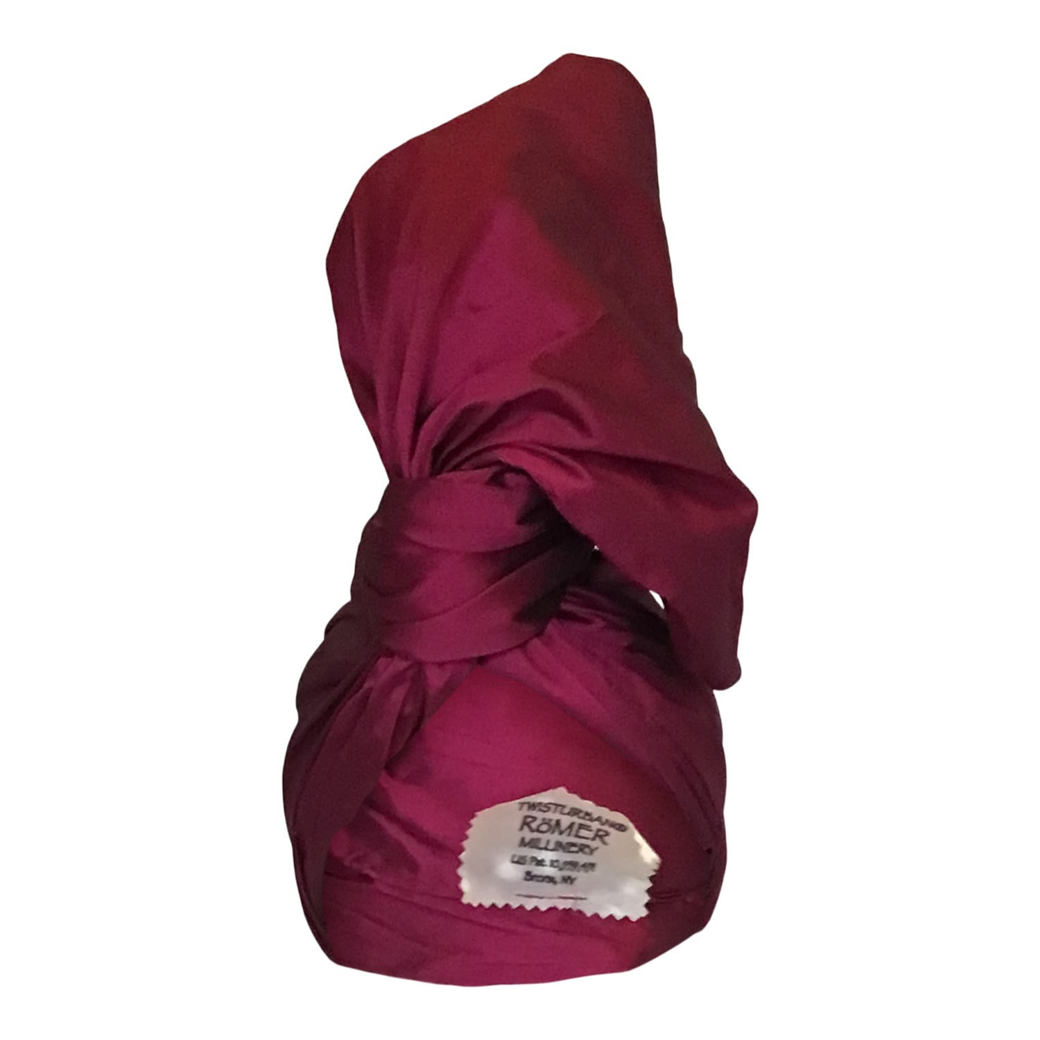 Women’s Pink / Purple Twisturban Turban In Silk Shantung Claret Red Romer Millinery