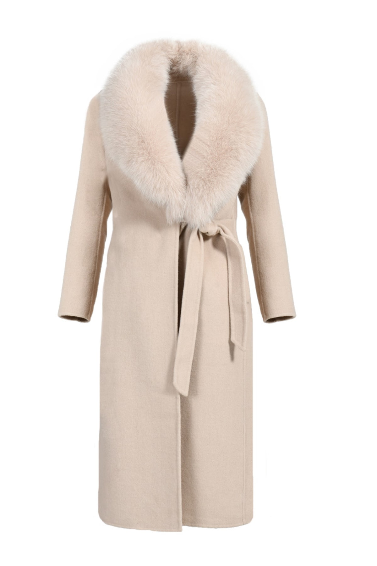 Hortons England Women's Neutrals Windsor Cashmere Coat Camel In Beige