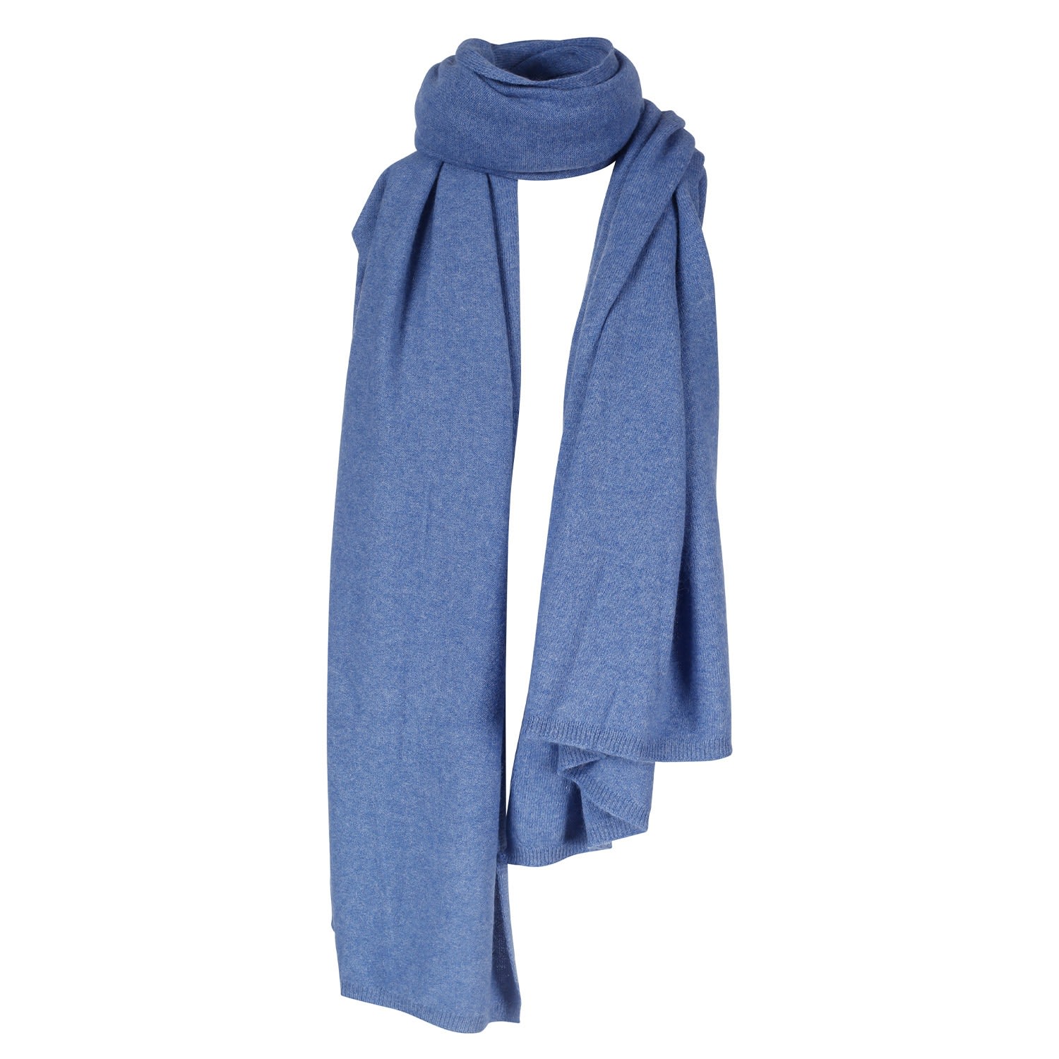 Women’s "Alfie" Large Cashmere Scarf - Light Denim Blue One Size Tirillm