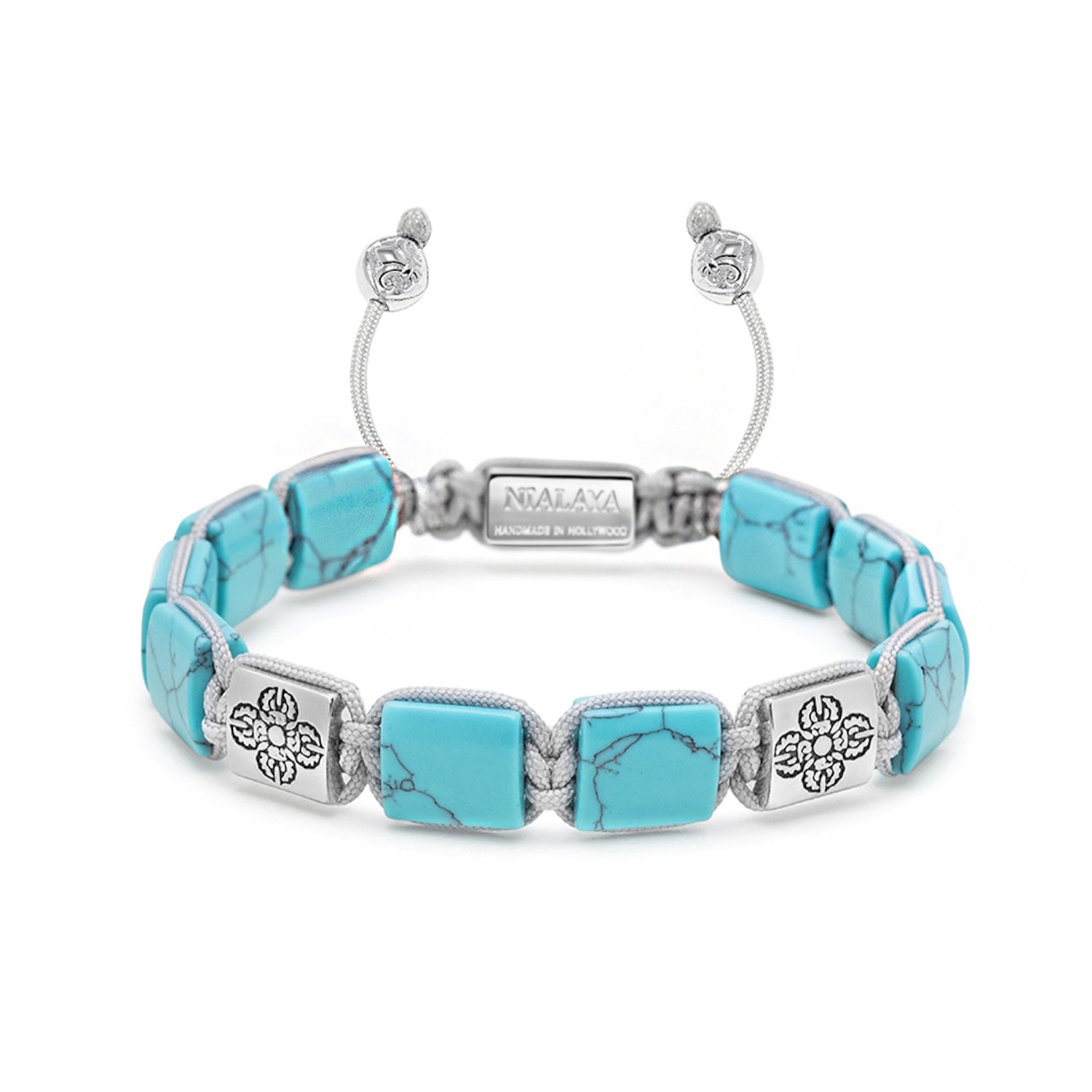 Men’s The Dorje Flatbead Collection - Turquoise And Silver Nialaya