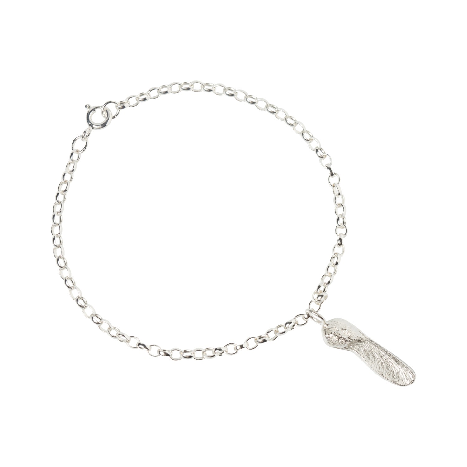 Women’s Silver Sycamore Seed Charm Bracelet Kirsty Taylor Goldsmiths