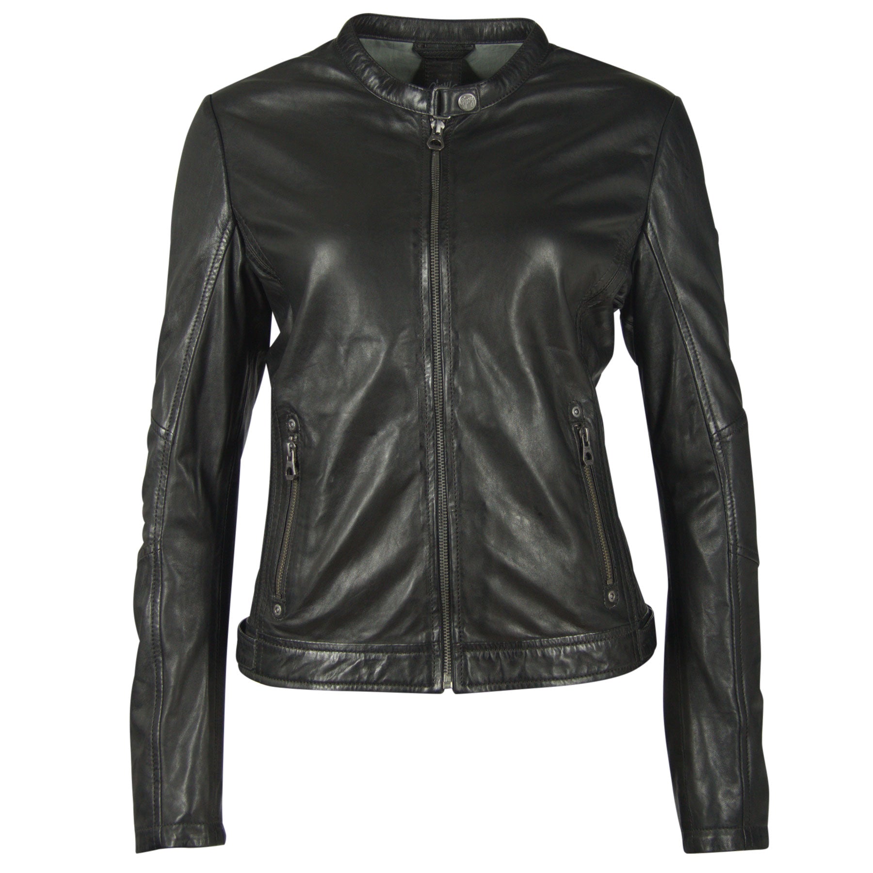 Mauritius Galina Leather Jacket In Black In Black
