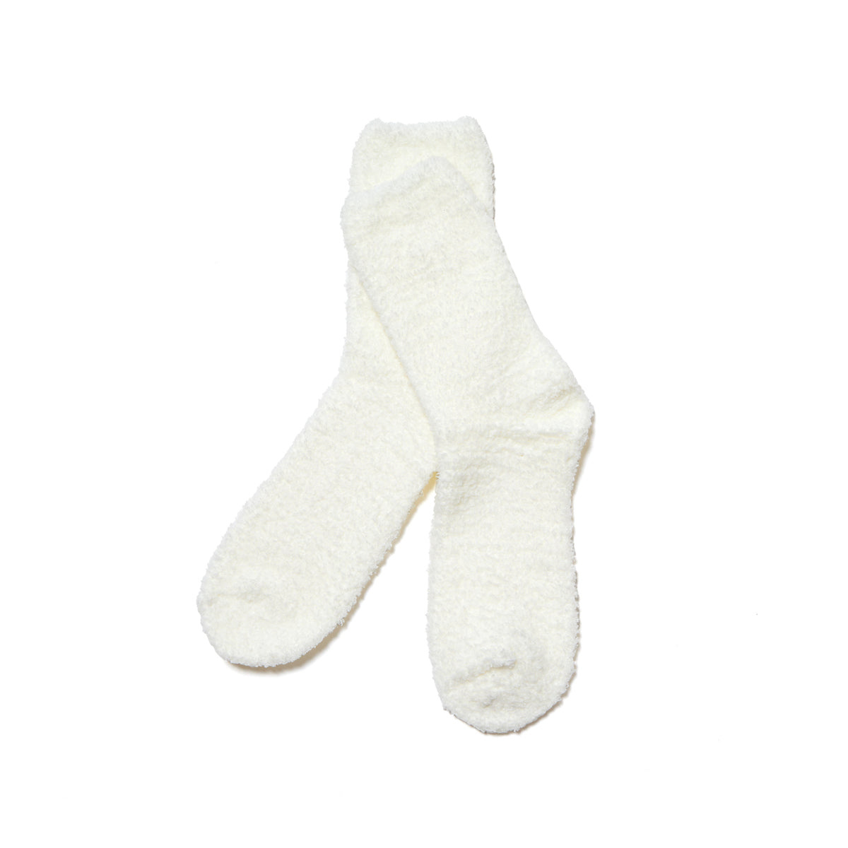Stems Women's Neutrals / White Plush Cozy Ankle Sock In White
