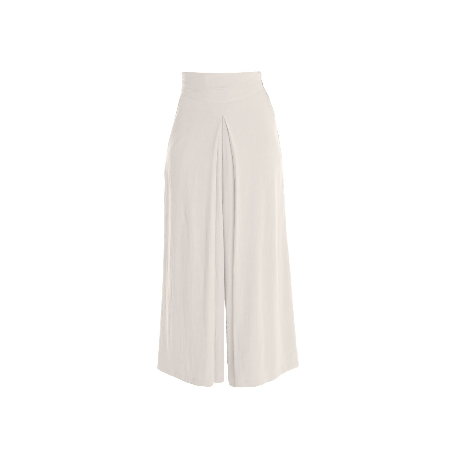 Women’s Pleated Palazzo Pant - White Extra Small Carlton Jones