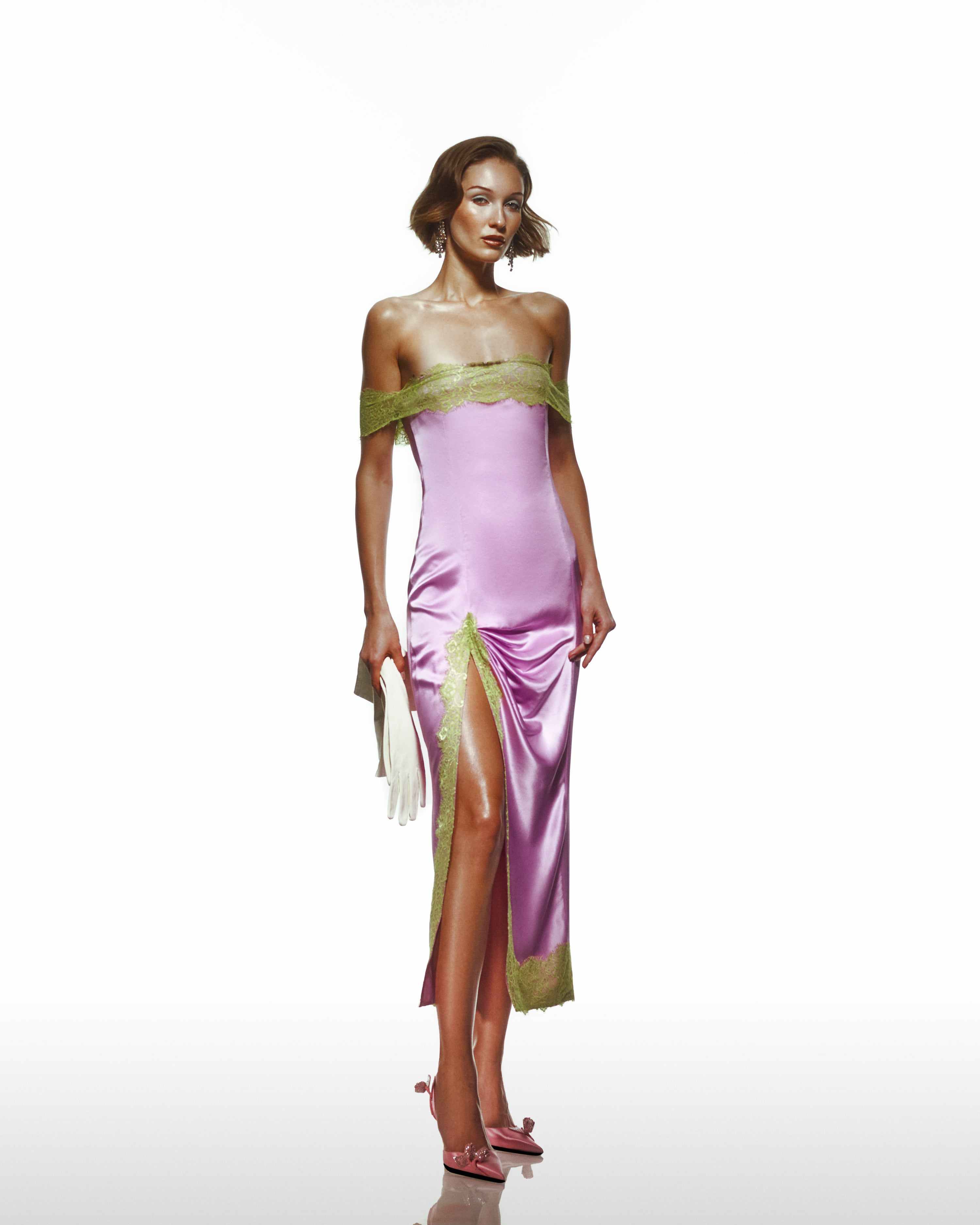 silk maison green dress Hermie Silky Satin Maxi Dress Forest Green | Wedding Guest Dress | Maxi main image 1
