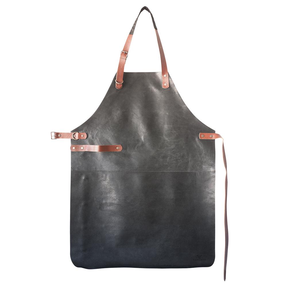 Yako&co Premium Genuine Leather Apron - Black B
