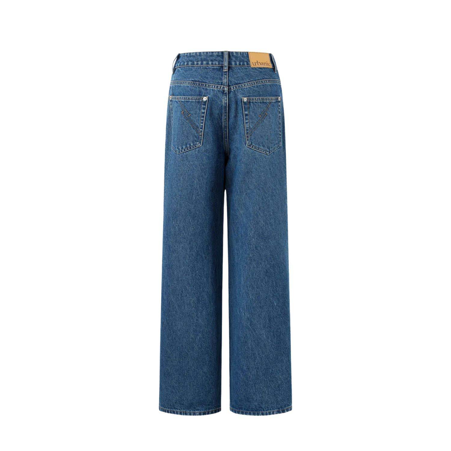 デニム・ジーパン Western Studded Denim Pants Dark Blue Studded Mariachi Jeans - Blue | URBANIC | Wolf & Badger