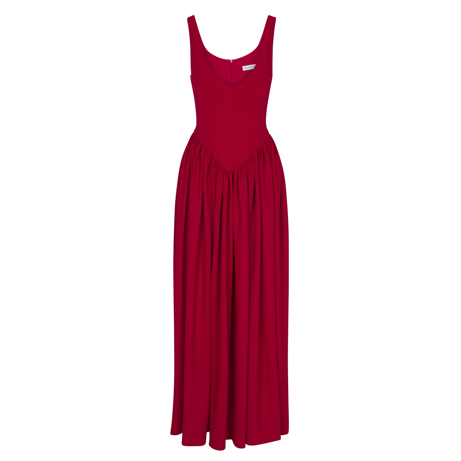 Red Isadora Long Dress | Delfi Collective | Wolf & Badger