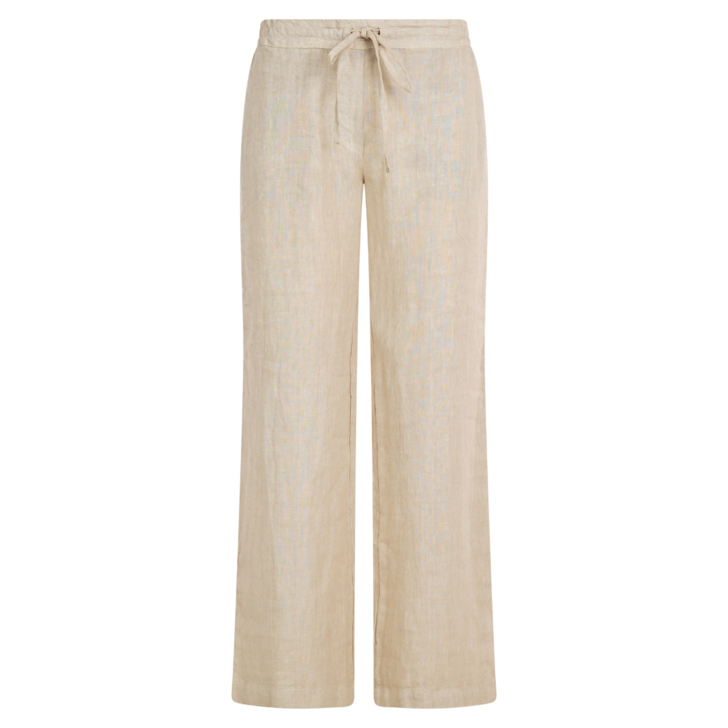 Haris Cotton Women's Neutrals Wide Legged Linen Pants - Beach Sand