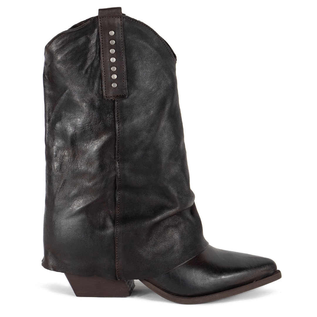 Keith Scarrott Shoes Women's Brown Longo Slouchy Boot In Brown