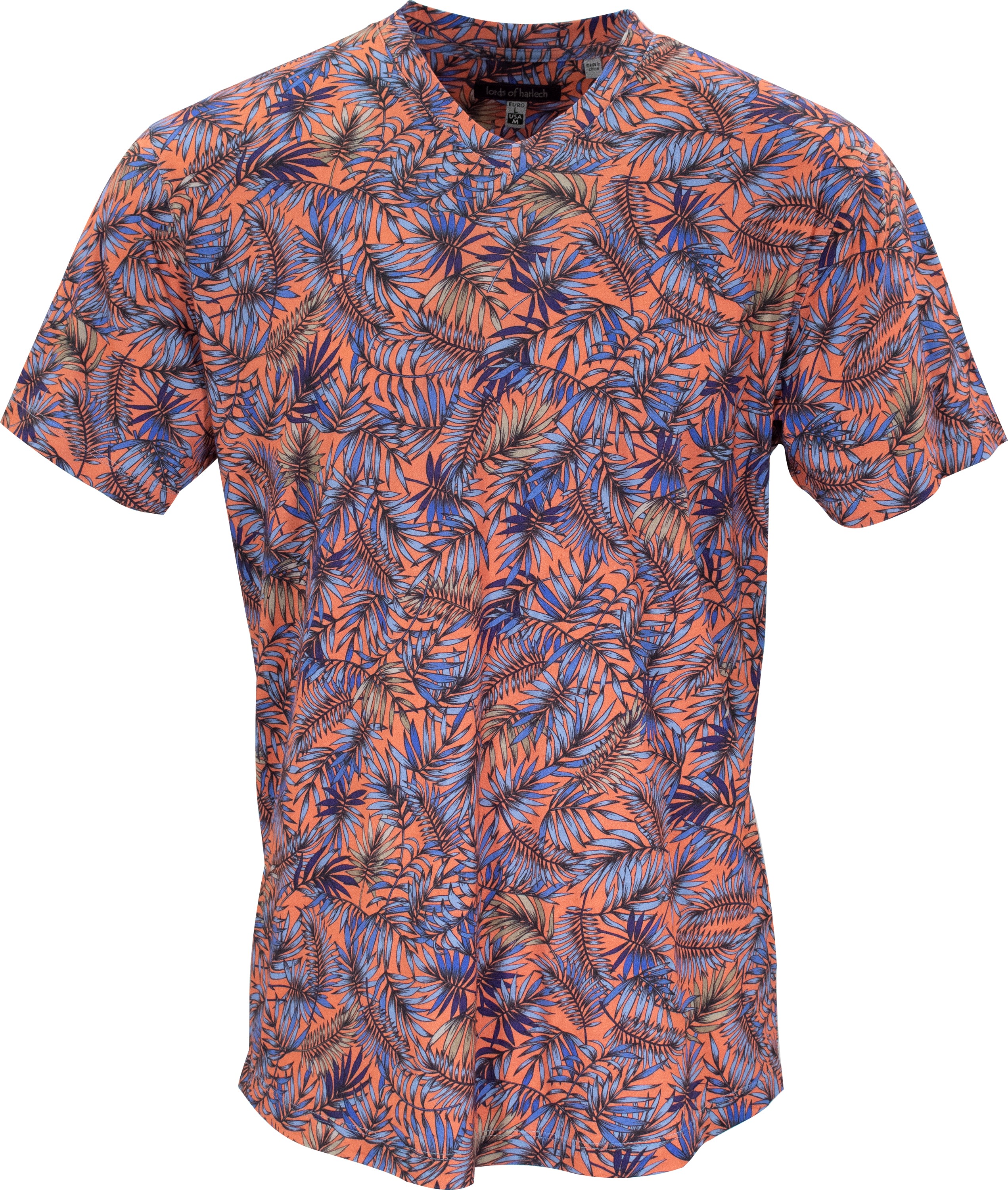 Lords Of Harlech Maze Leaves In Blue/yellow/orange