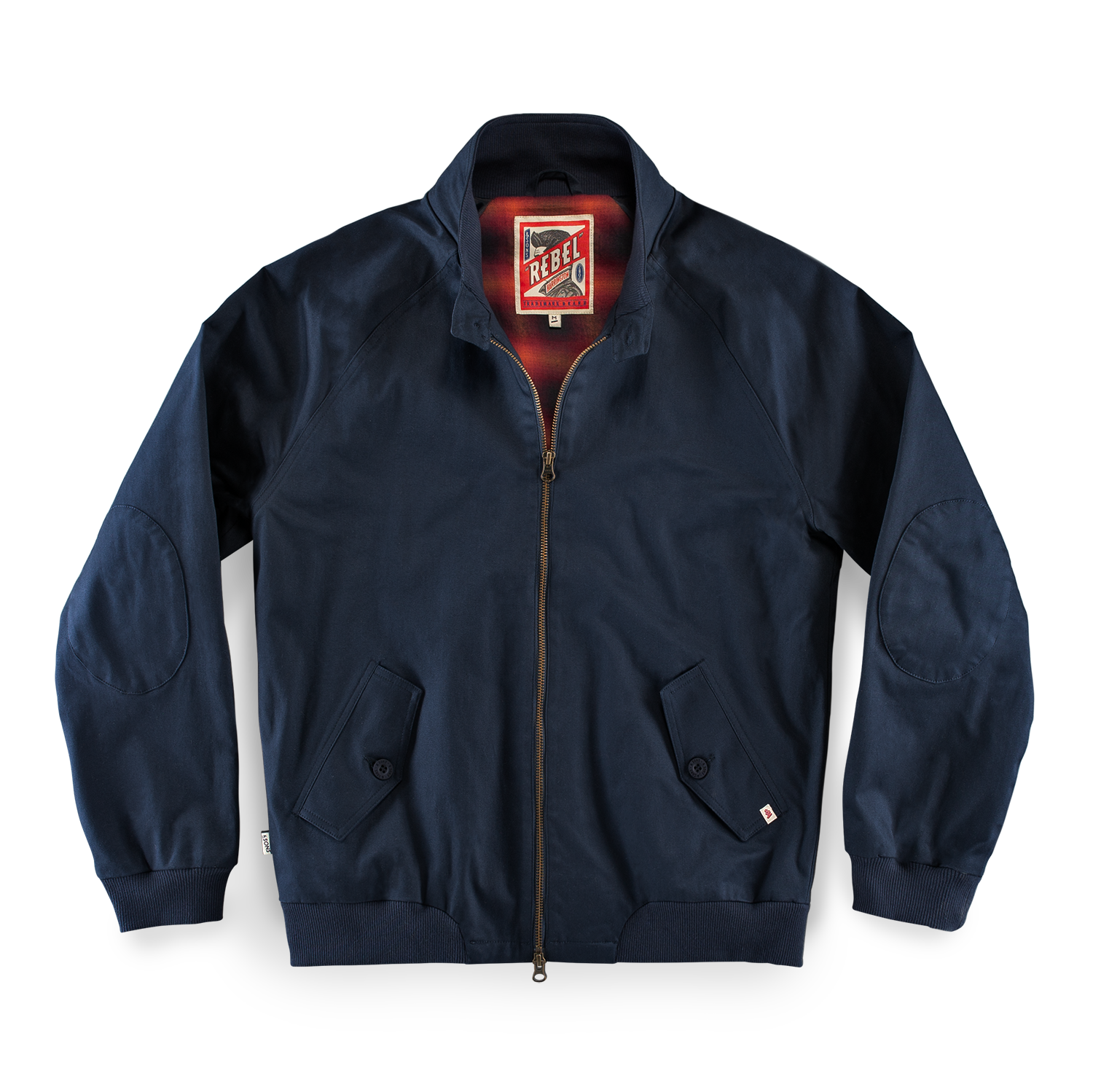 &Sons Rebel Harrington Jacket Navy | &SONS Trading Co | Wolf & Badger