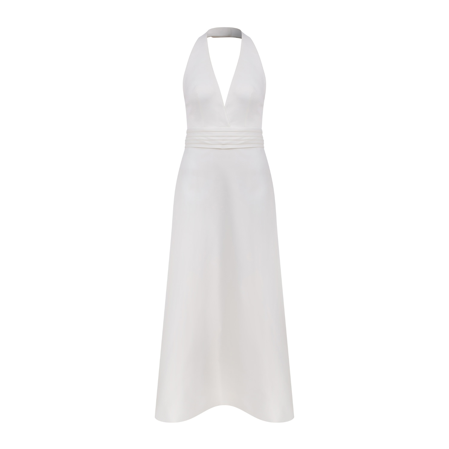 Nazli Ceren Lauryn Midi Dress In Vanilla Ice In White