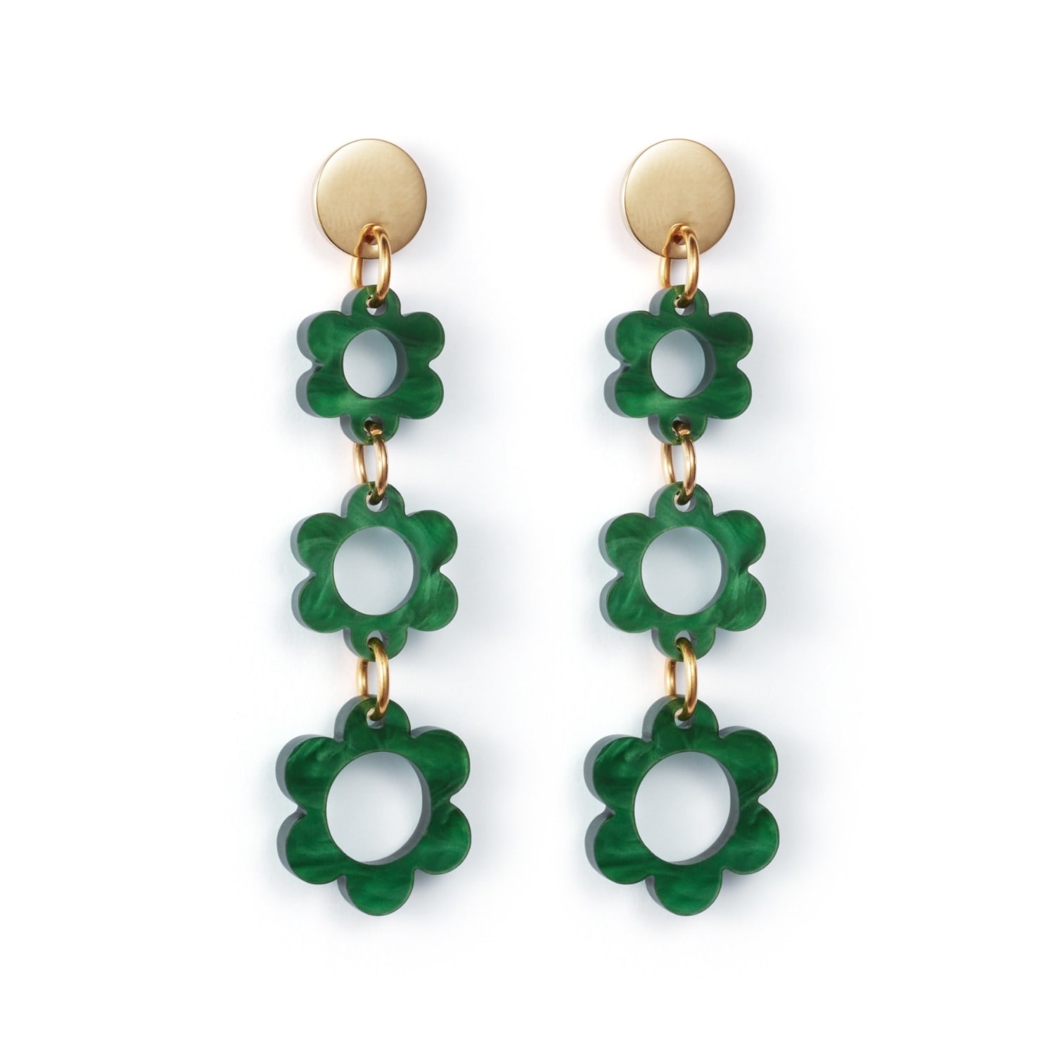 Toolally Women's Flower Drops - Green