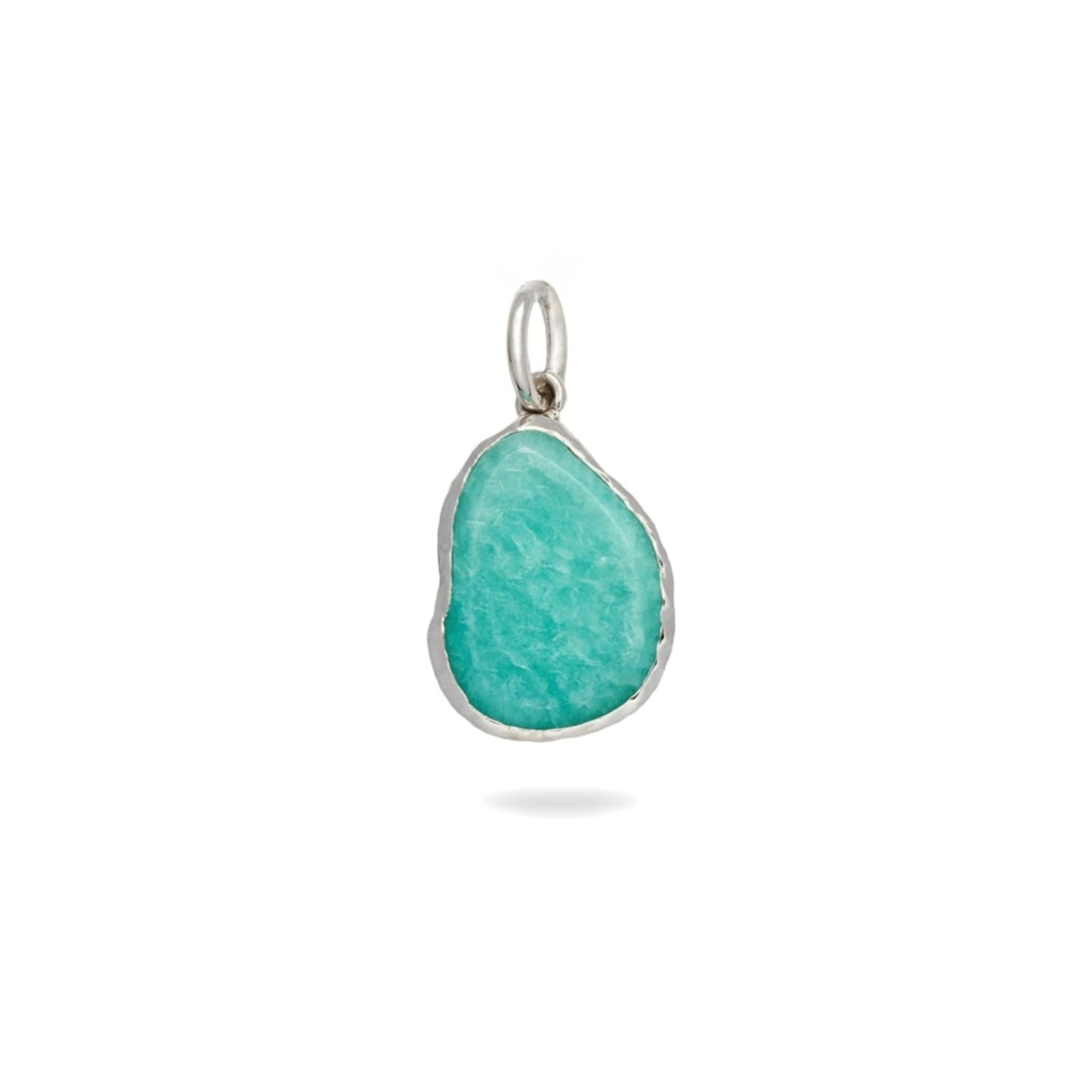 Zohreh V. Jewellery Women's Blue / Silver Amazonite Pebble Pendant Sterling Silver