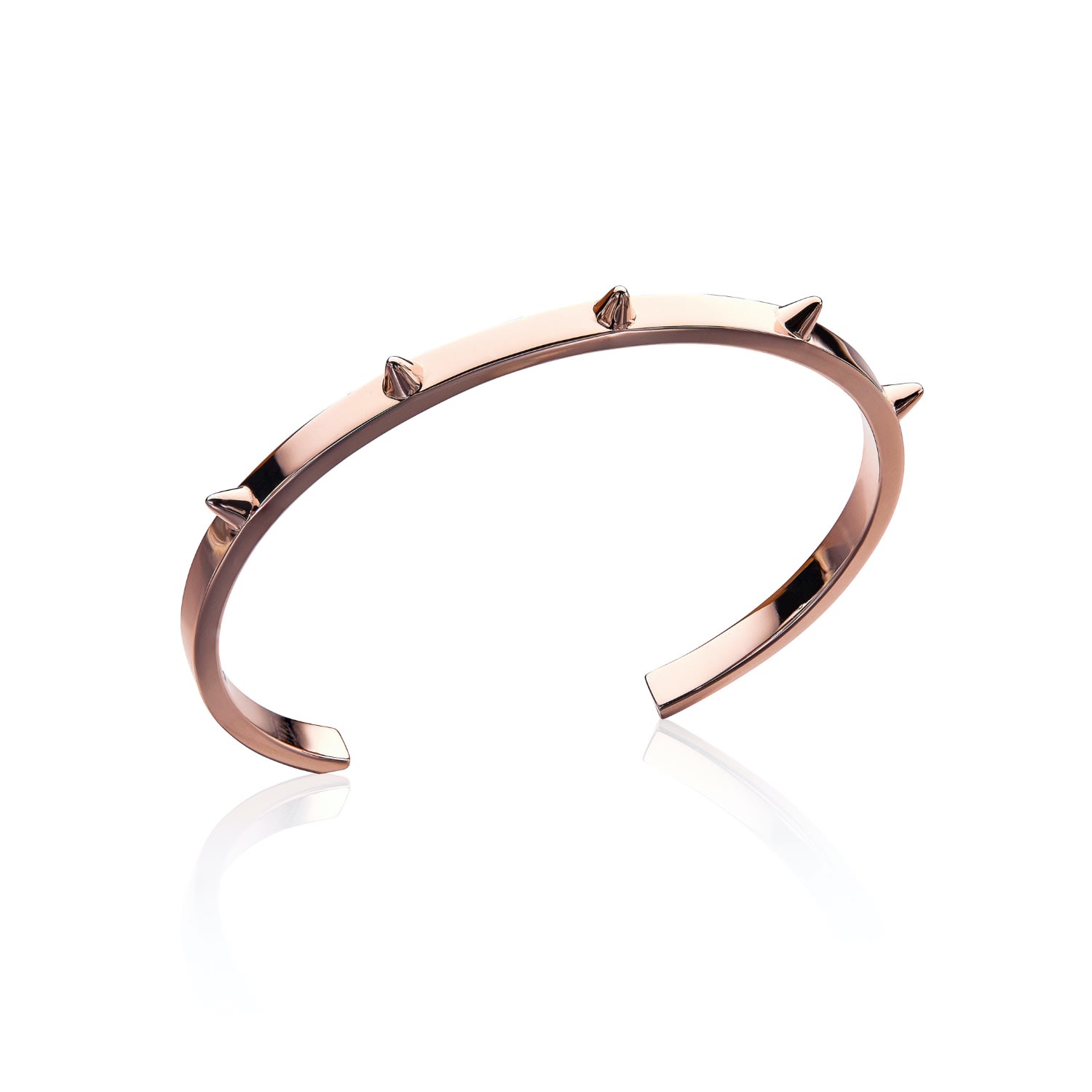 Women’s Rose Gold Vermeil Soho Spike Bangle Steff Jewellery