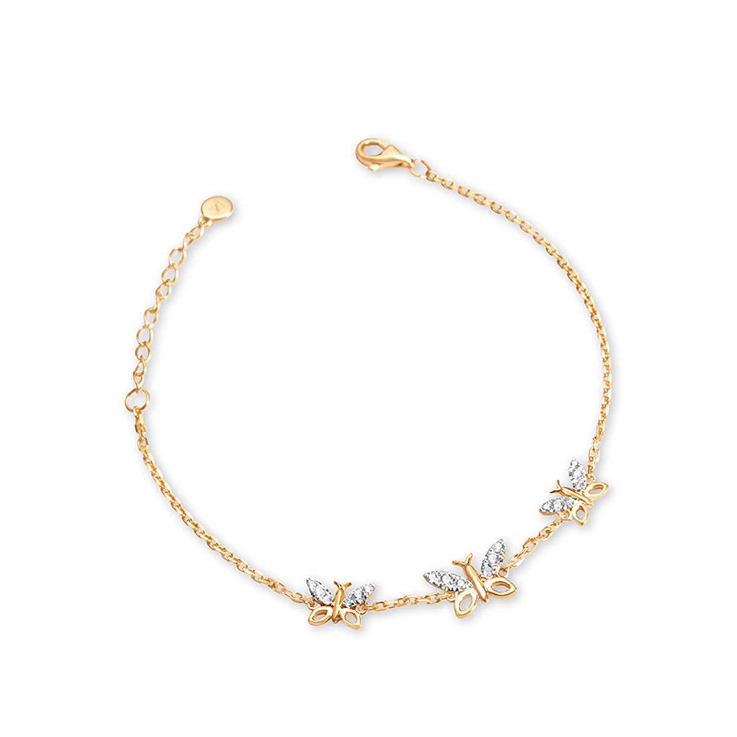 Women’s Gold Butterfly Wings Bracelet-Adult Kajal Naina