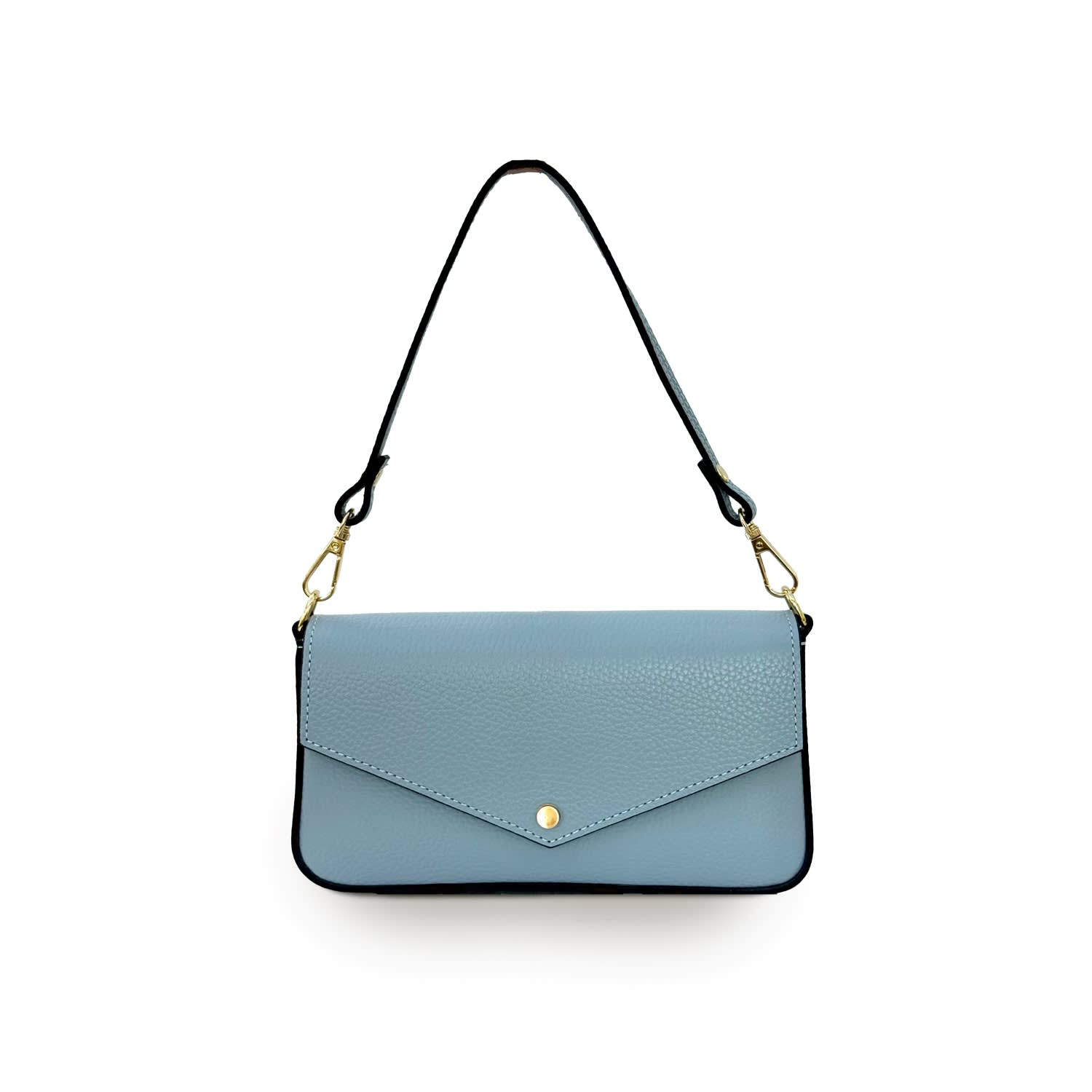 Apatchy London Women's Blue The Munro Sky Leather Shoulder Bag