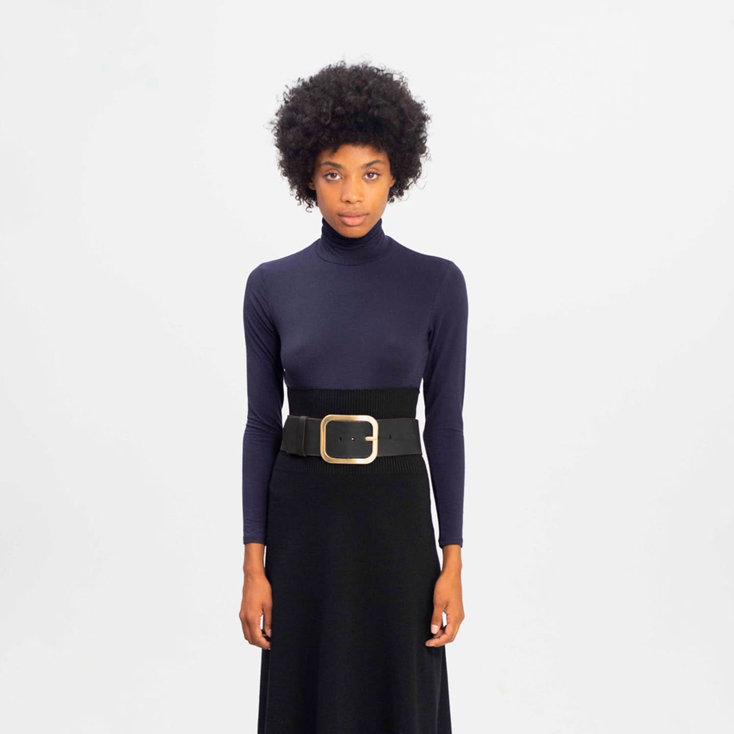 wide black belt