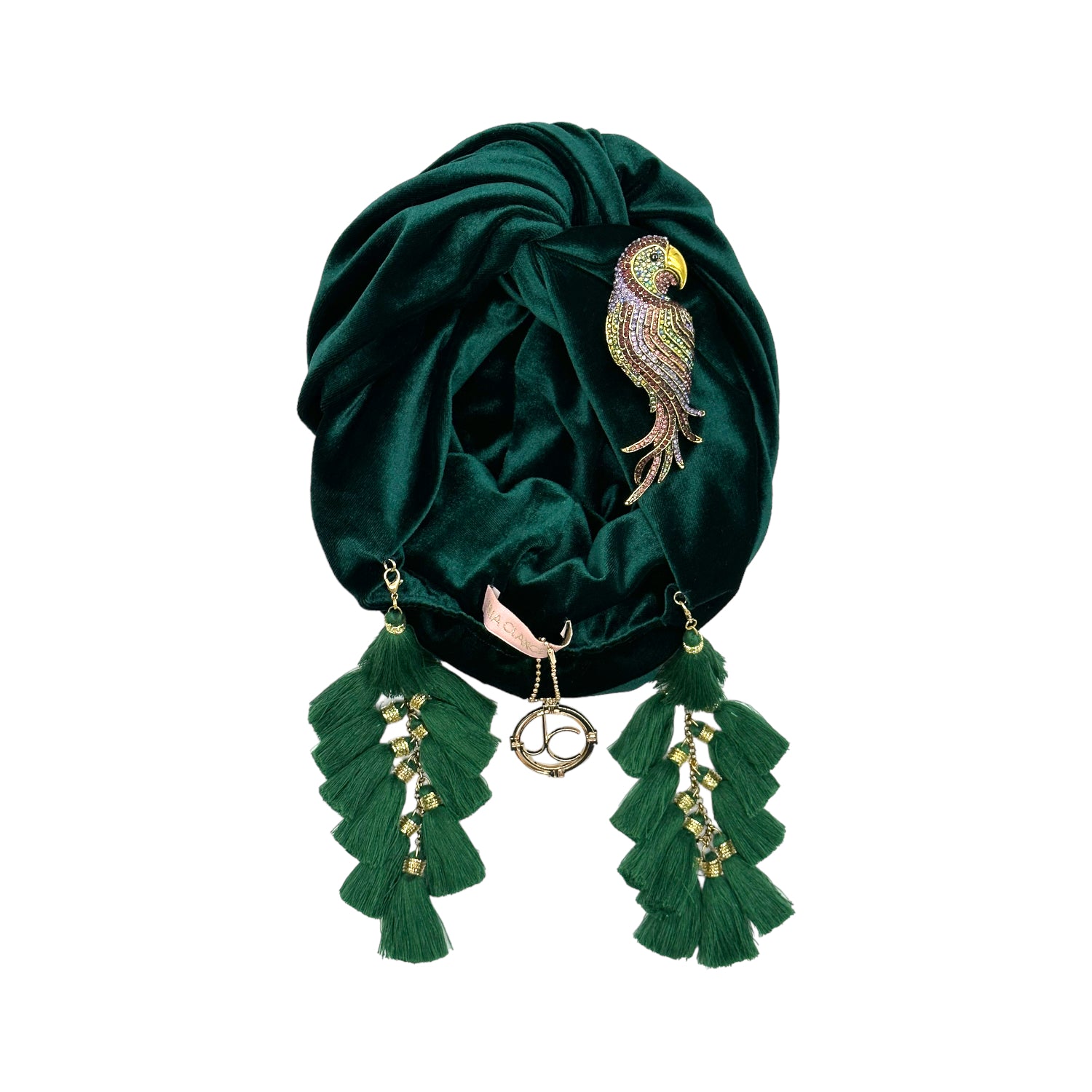 Julia Clancey Women's Green Forest Pretty Poly Chacha Turban In Green