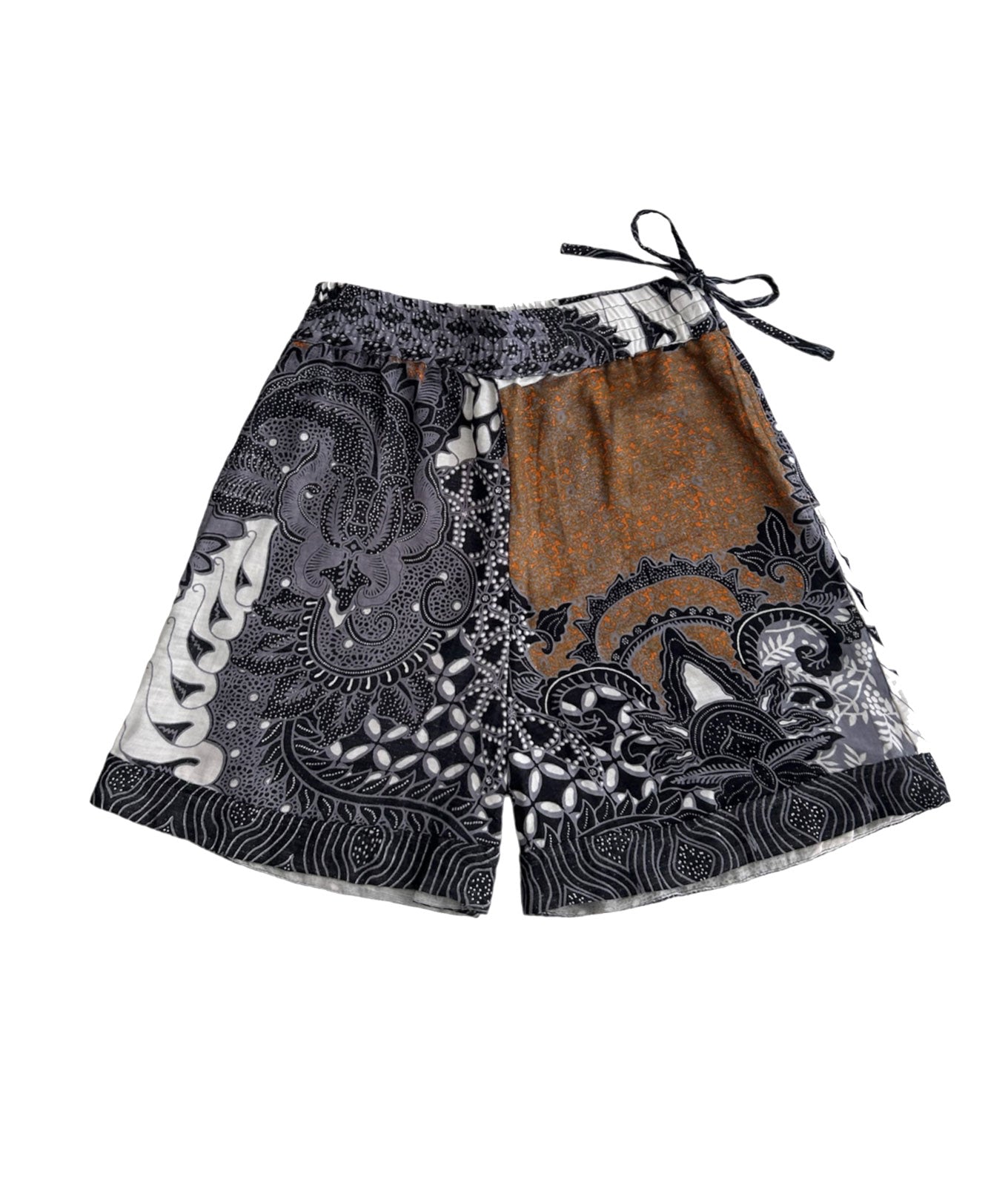 Black Maya - Organic Cotton Shorts Batik Print Small Komodo