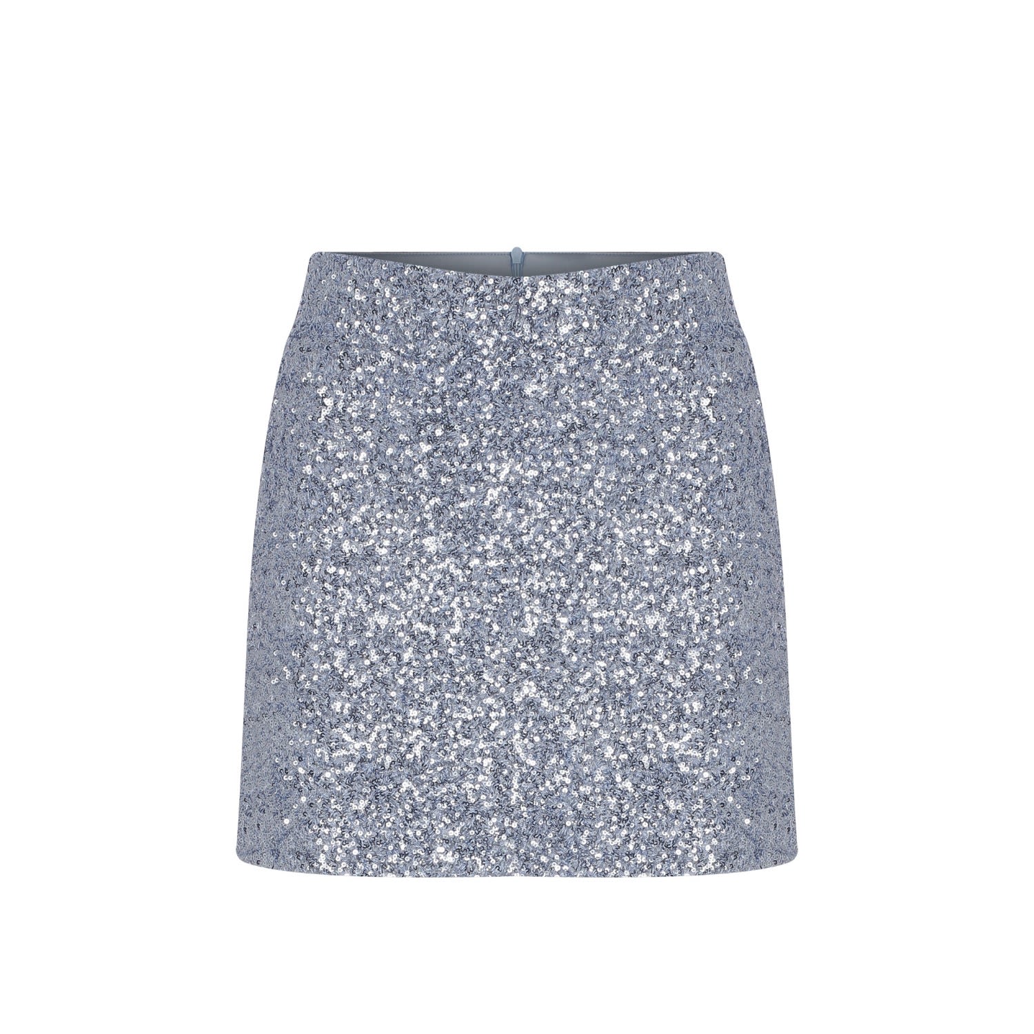 Women’s Marde A-Line Sequin Mini Skirt In Powder Blue Medium Nazli Ceren