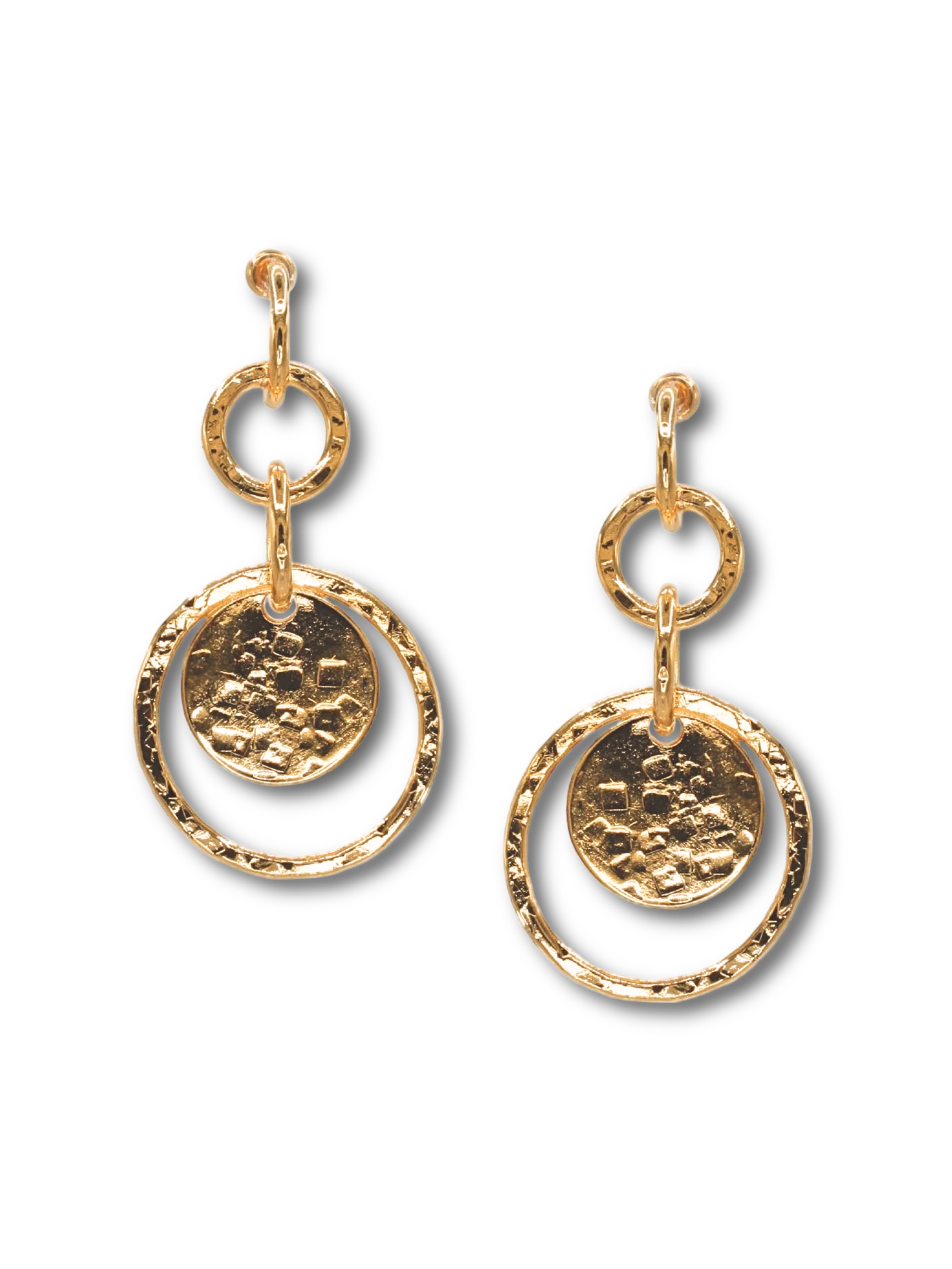 Jaredjamin Women's Gold Peacock Preen Post Earrings
