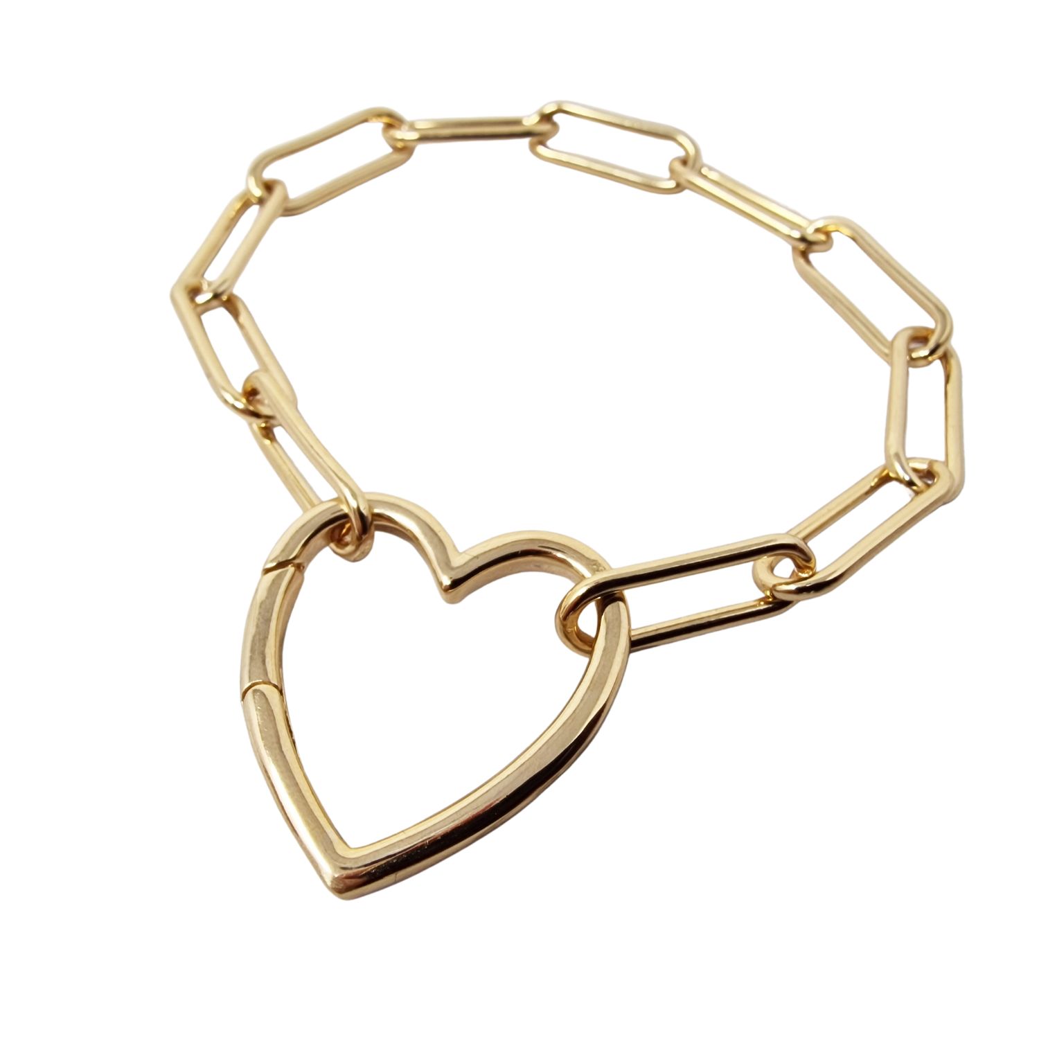 Women’s Gold Vermeil Magic Heart Link Bracelet Harfi