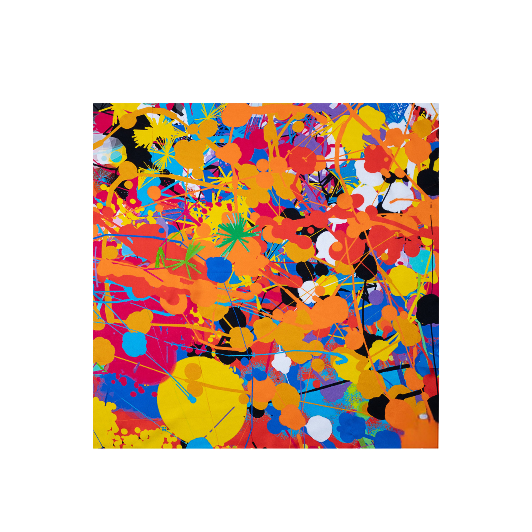 Lilia Munn Women's Mulberry Silk Scarf– Multicolor Italy Print Small