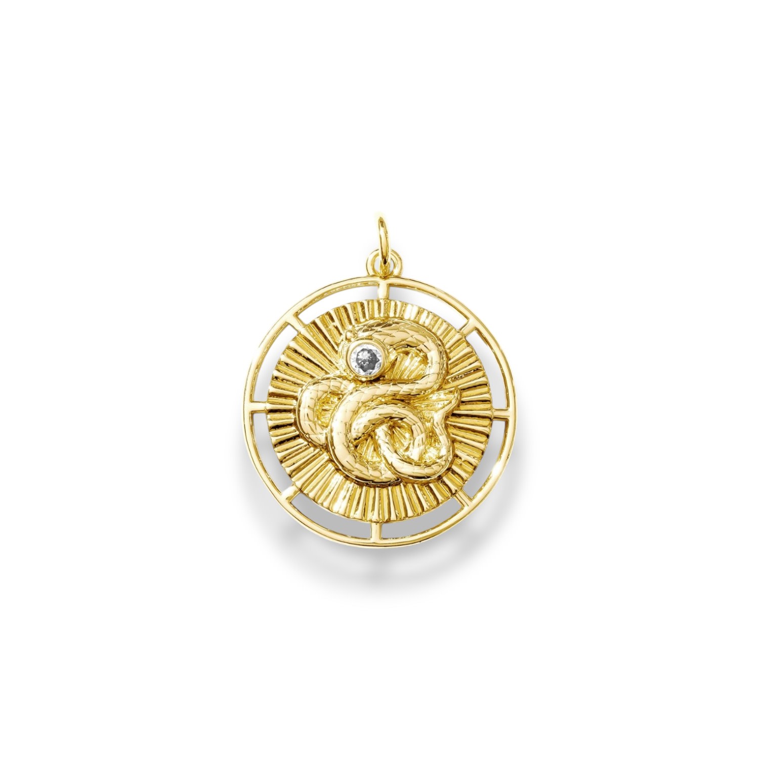 Alexie Of Athens Women's Gold Journey Snake Charm
